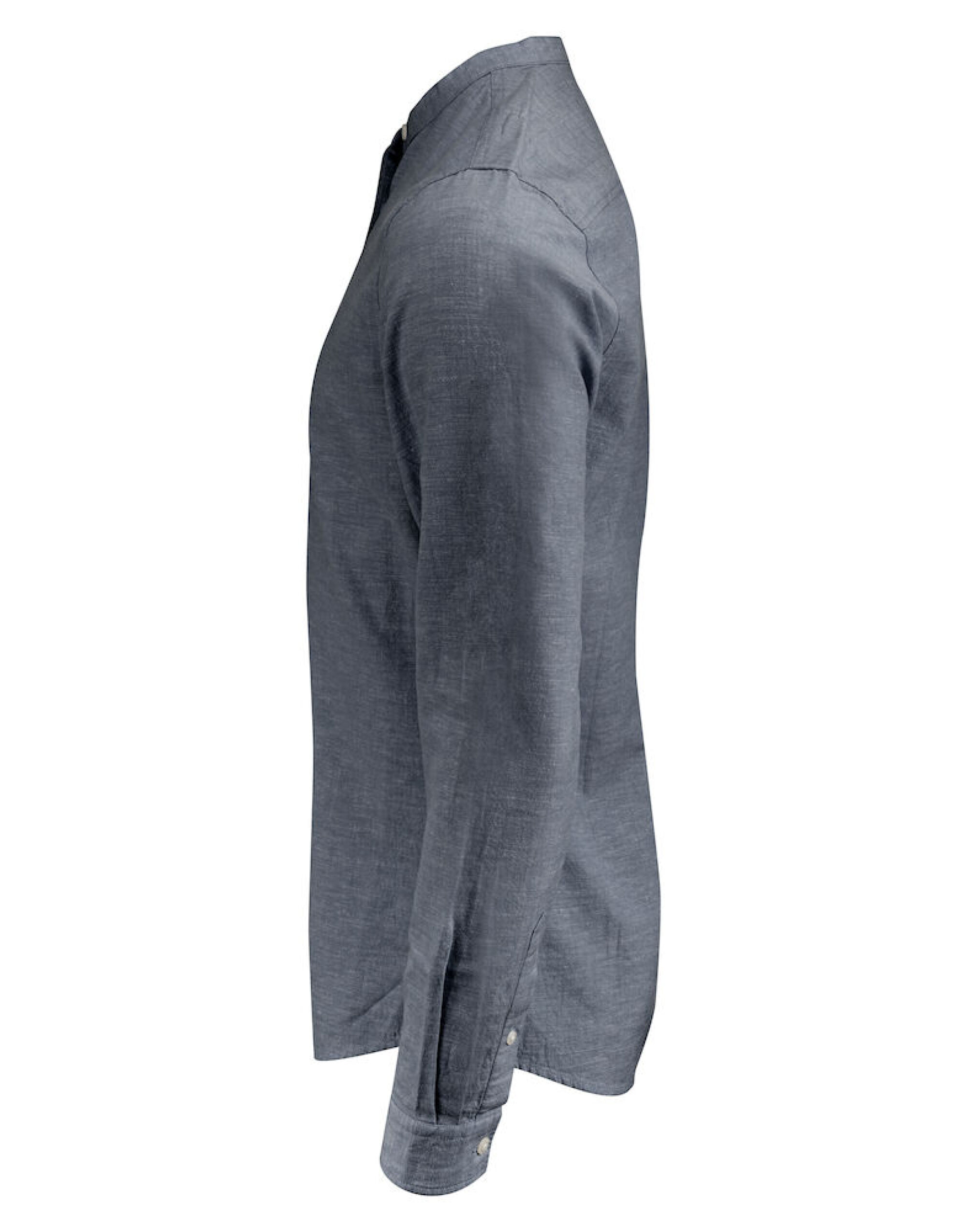 HAR2113041 Townsend Linen-Blend Shirt Navy