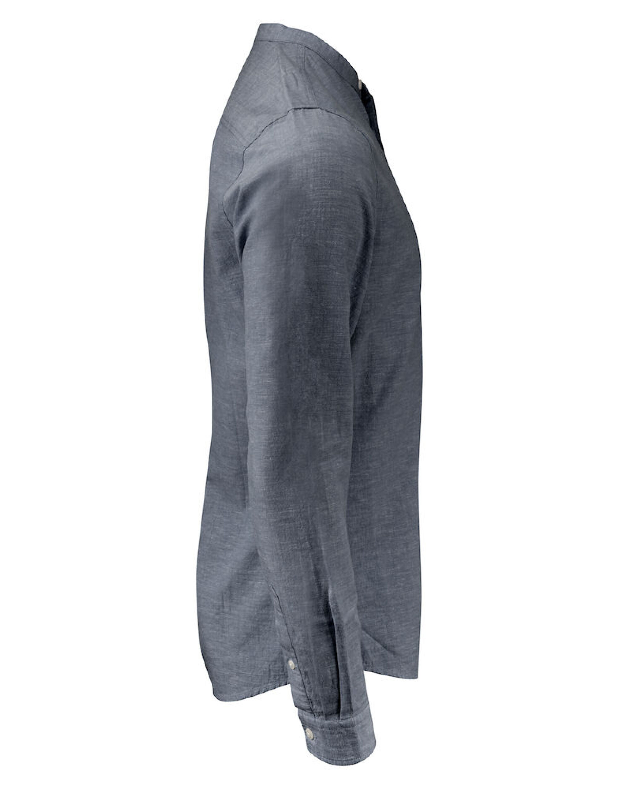 HAR2113041 Townsend Linen-Blend Shirt Navy