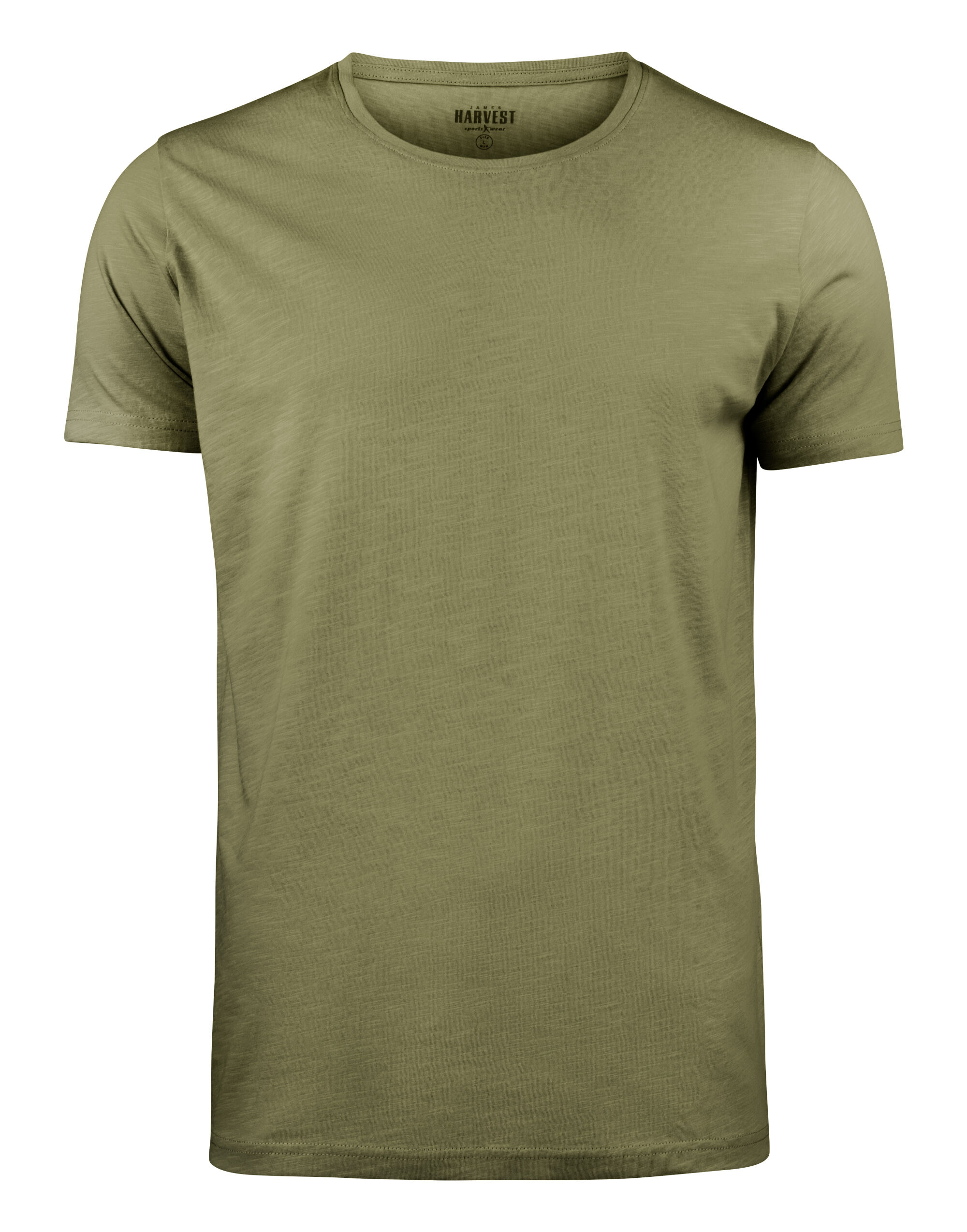 HAR2114005 Moss Green Twoville Crew Neck T-Shirt