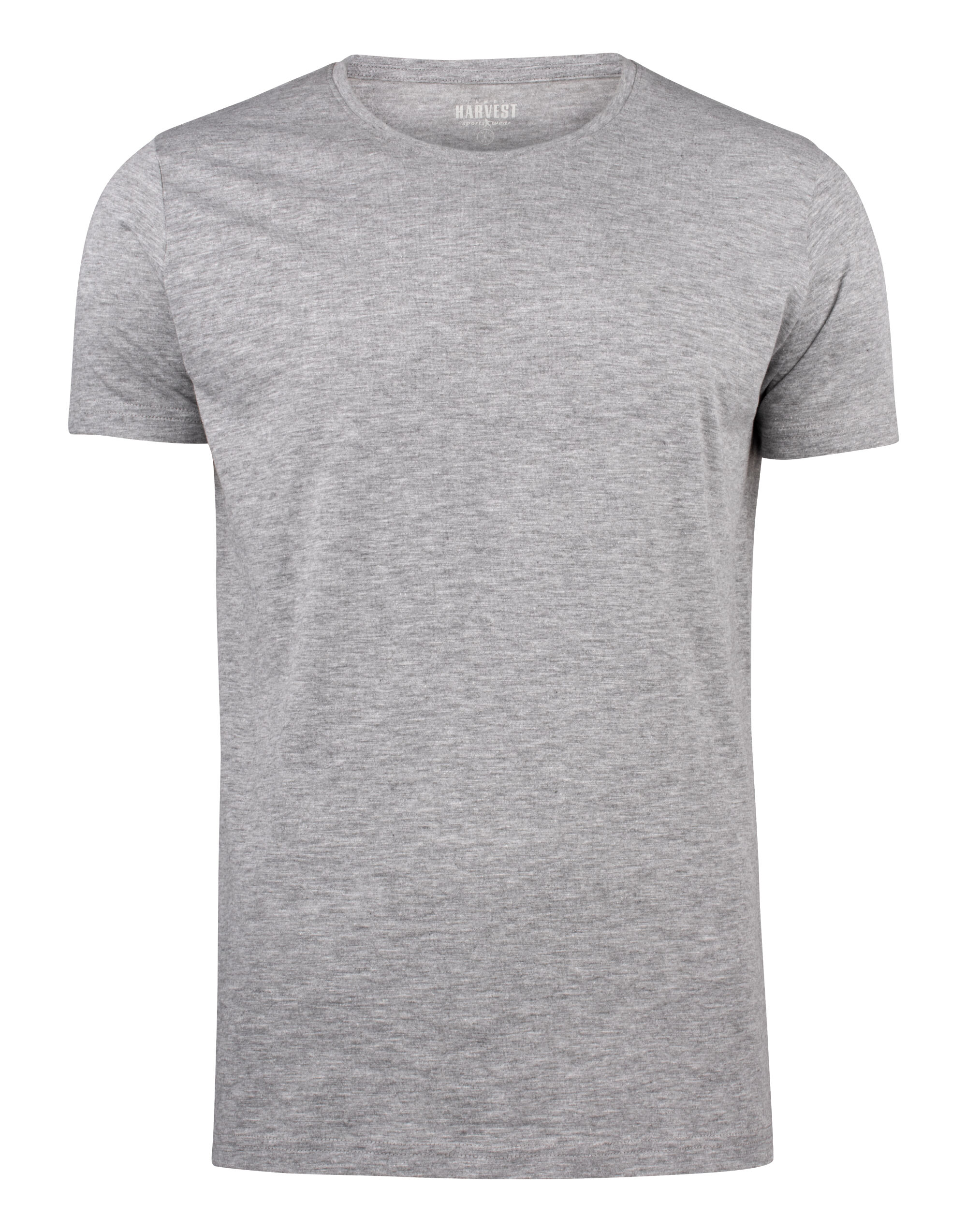 HAR2114005 Grey Melange Twoville Crew Neck T-Shirt