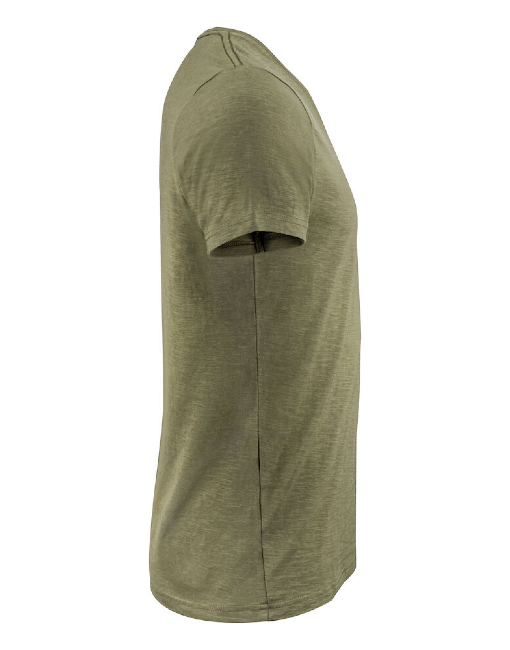HAR2114006 Moss Green Whailford V-Neck T-Shirt