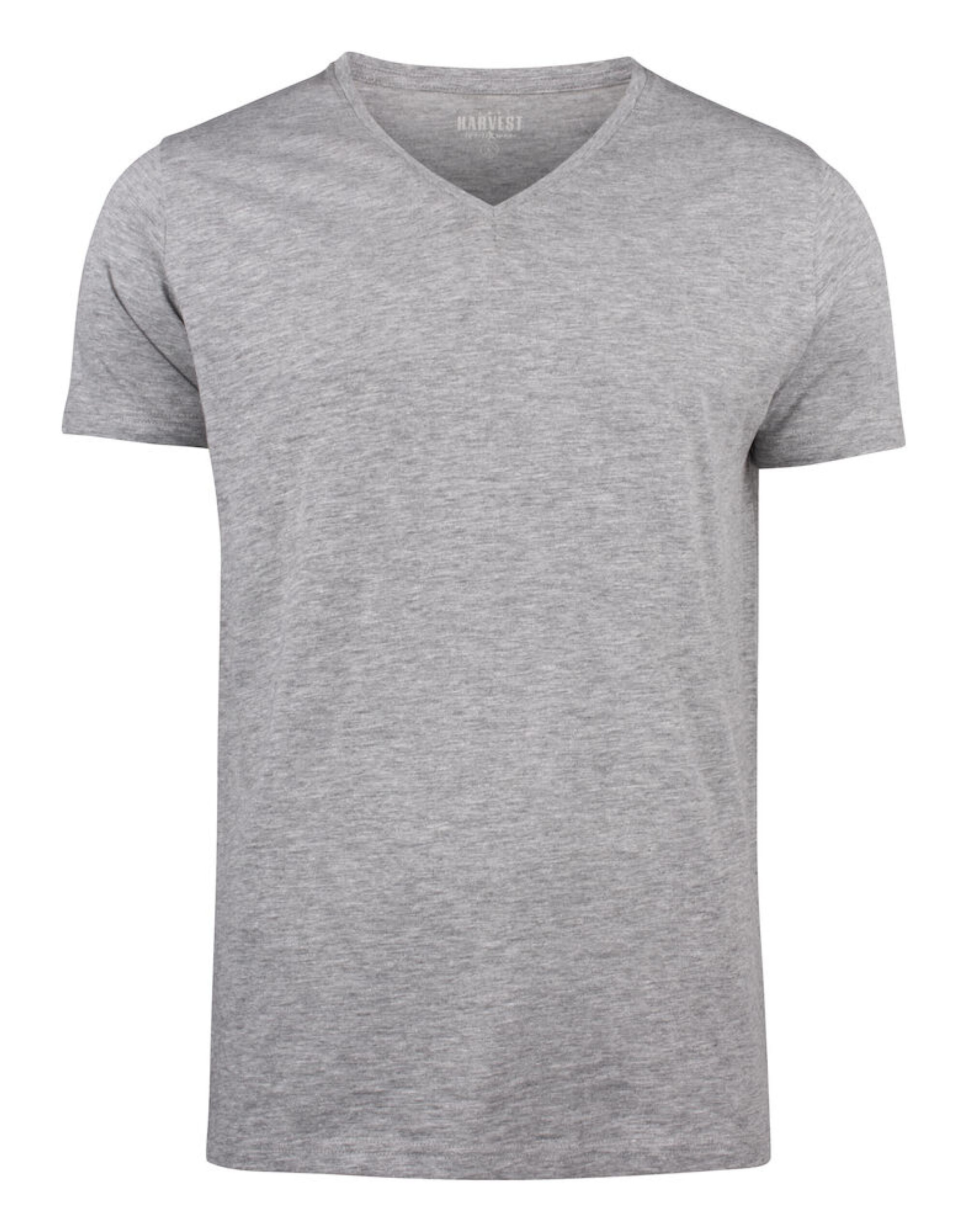 HAR2114006 Grey Melange Whailford V-Neck T-Shirt HAR2114006 Grey Melange Whailford V-Neck T-Shirt