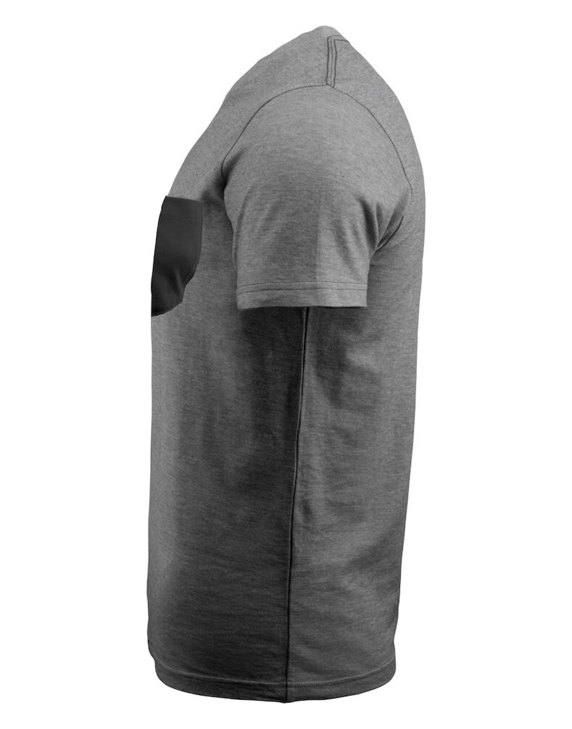 HAR2114008 Black Melange Portwillow Pocket T-Shirt