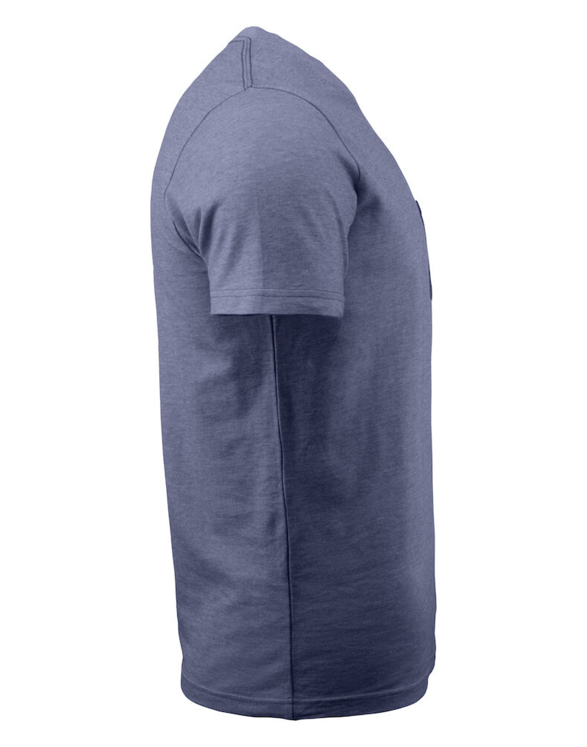 HAR2114008 Dark Blue Melange Portwillow Pocket T-Shirt
