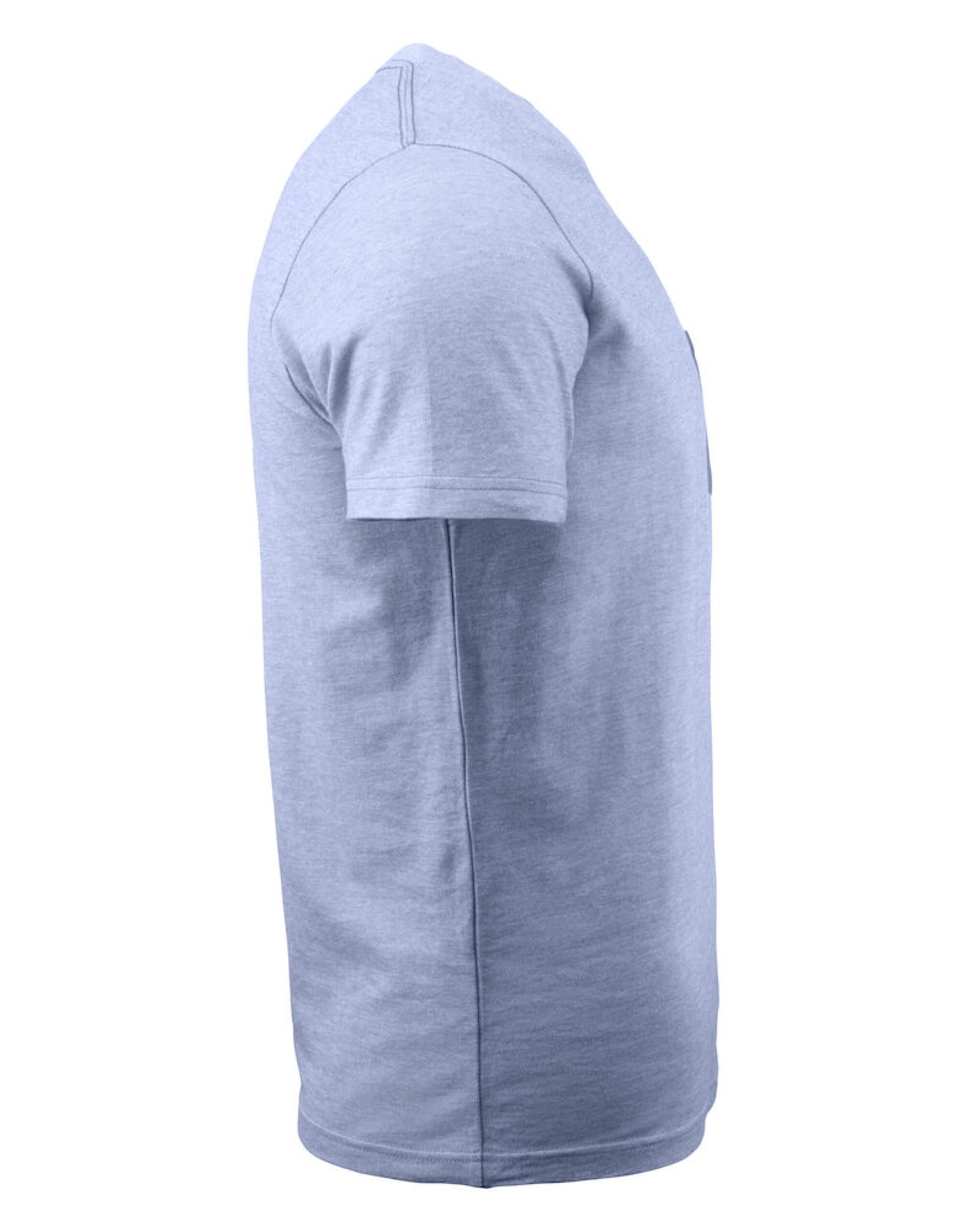 HAR2114008 Light Blue Melange Portwillow Pocket T-Shirt