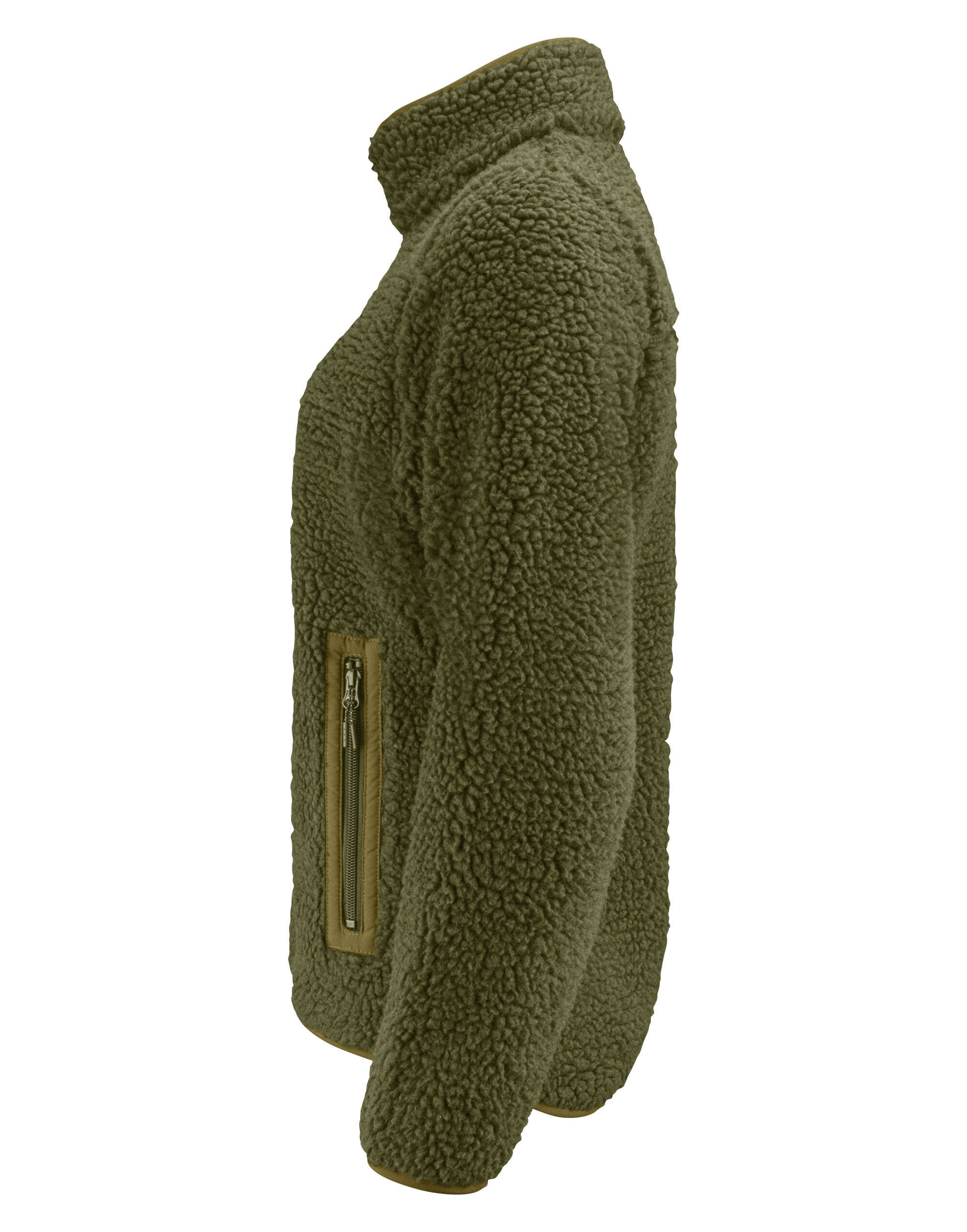 HAR2121504 Moss Green Ladies Kingsley Sherpa Full Zip Fleece