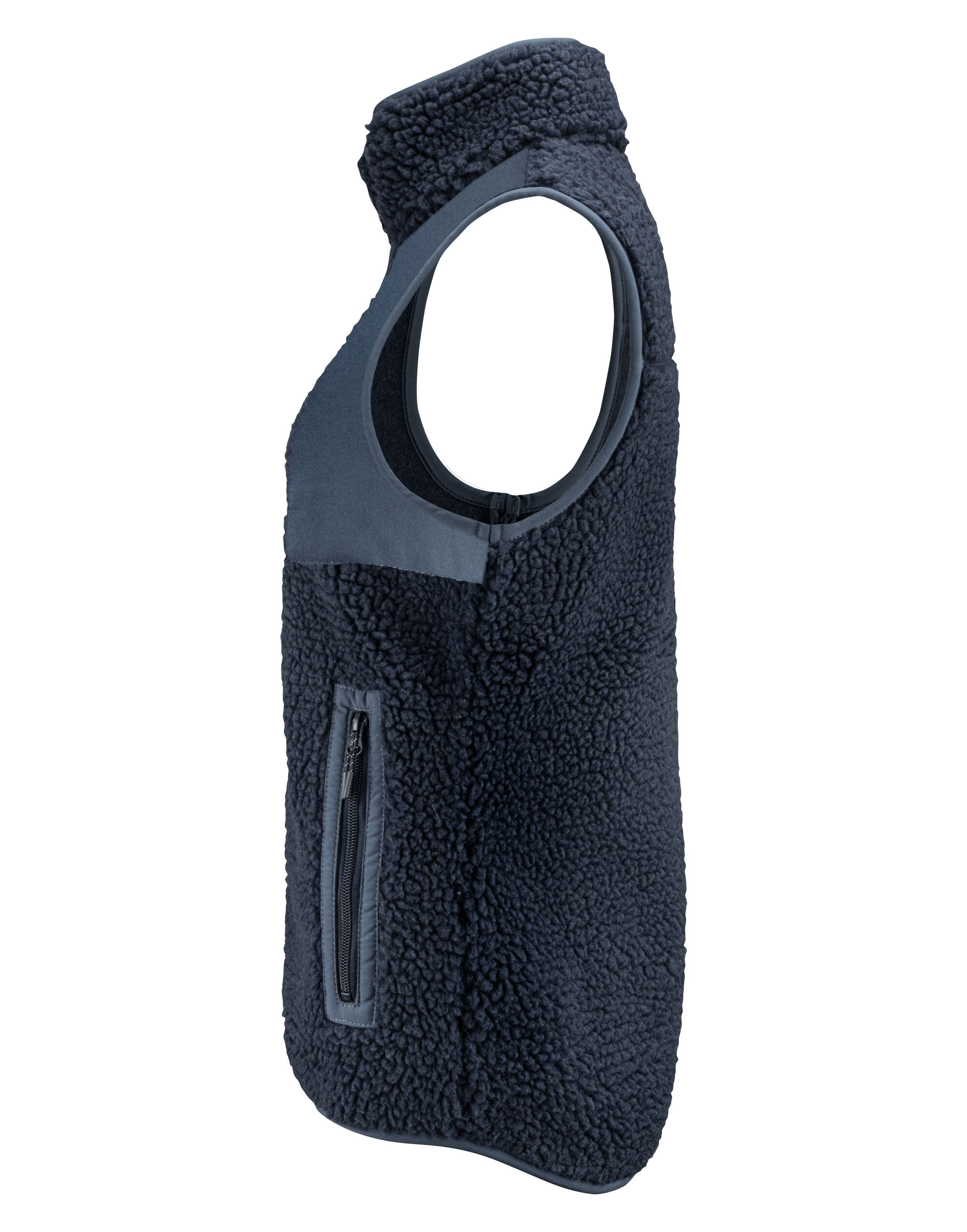 HAR2121505 Ladies Kingsley Sherpa Fleece Vest Navy