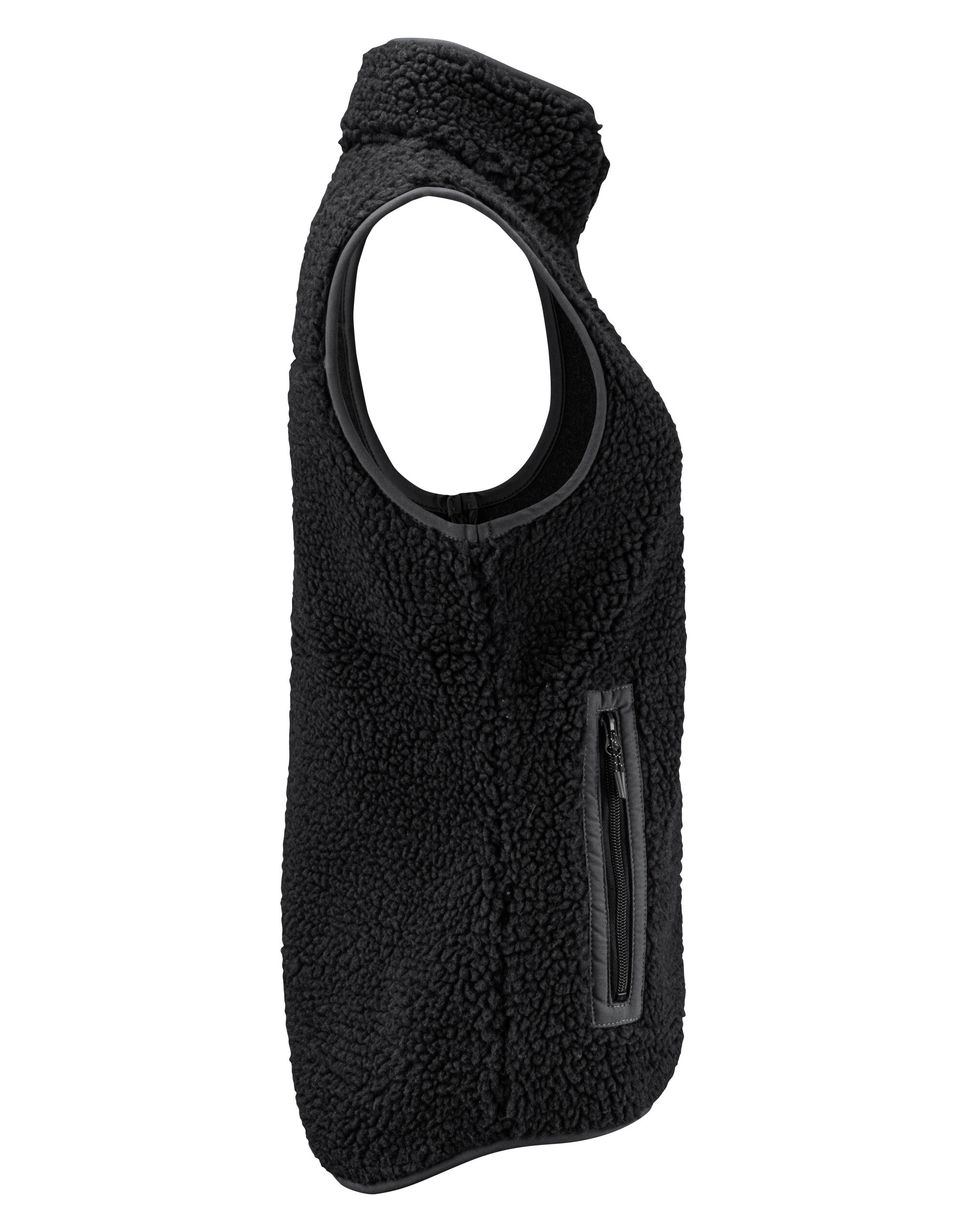 HAR2121505 Ladies Kingsley Sherpa Fleece Vest Black