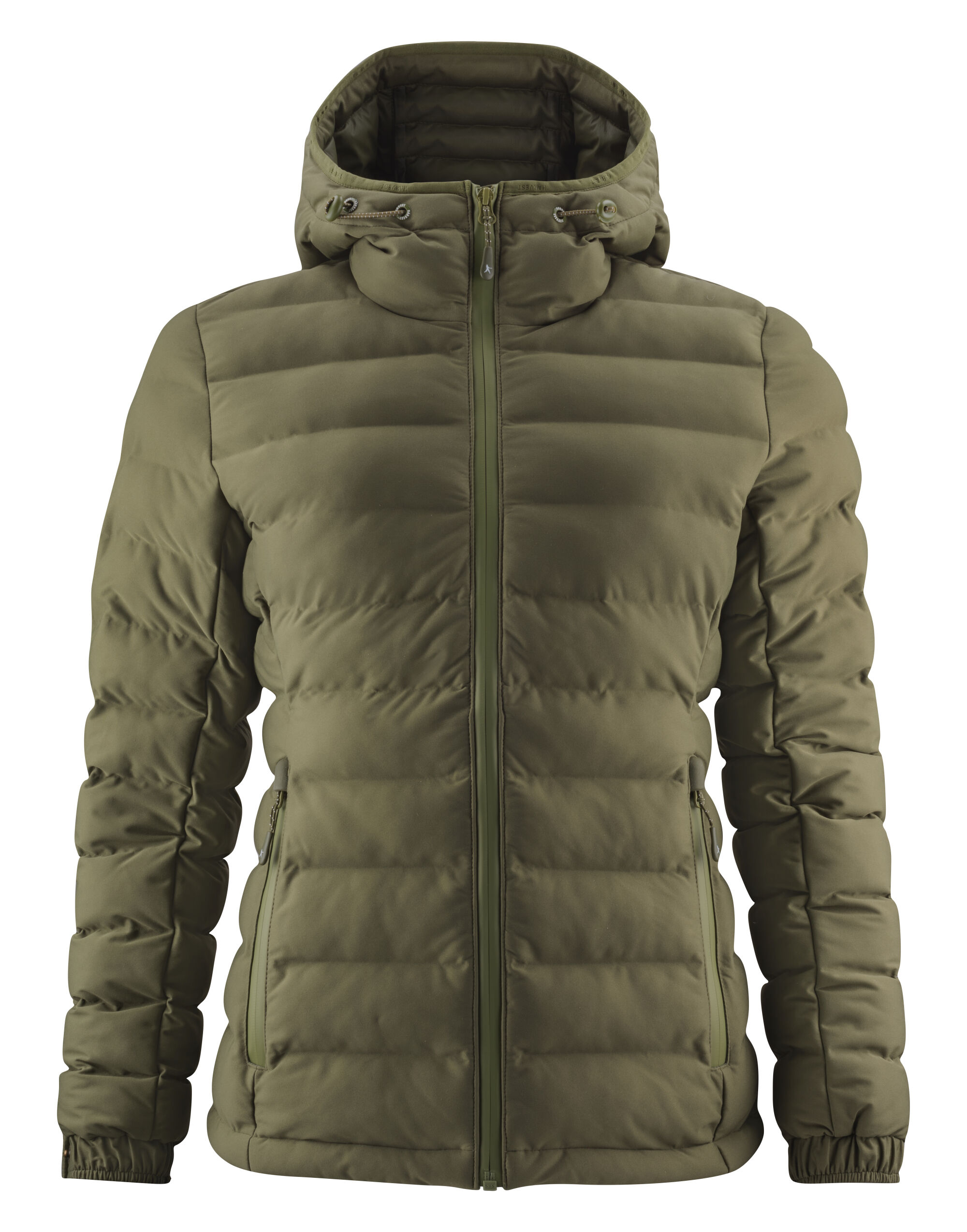 HAR2121041 Moss Green Ladies Woodlake Heights Padded Jacket