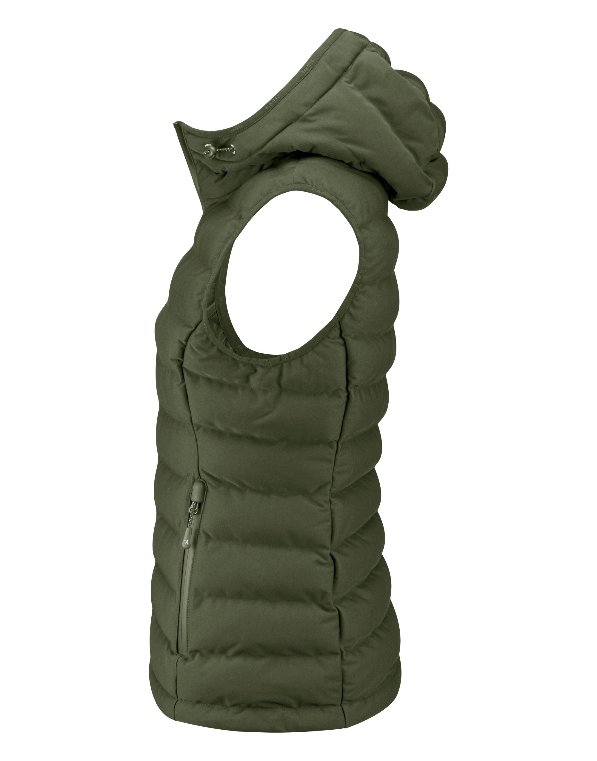 HAR2121046 Ladies Woodlake Heights Padded Vest Moss Green