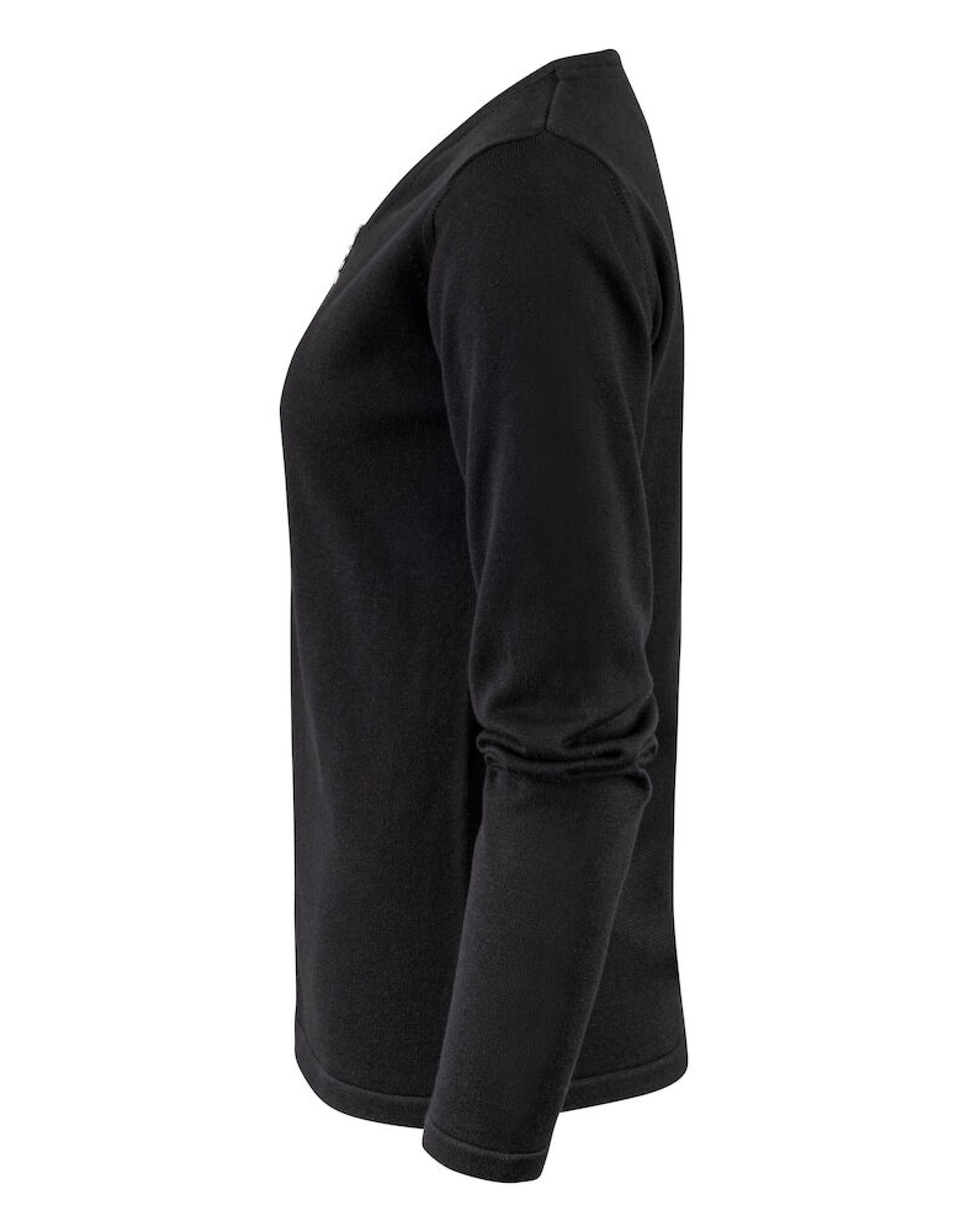 HAR2122511 Ladies Knitted Cardigan Black