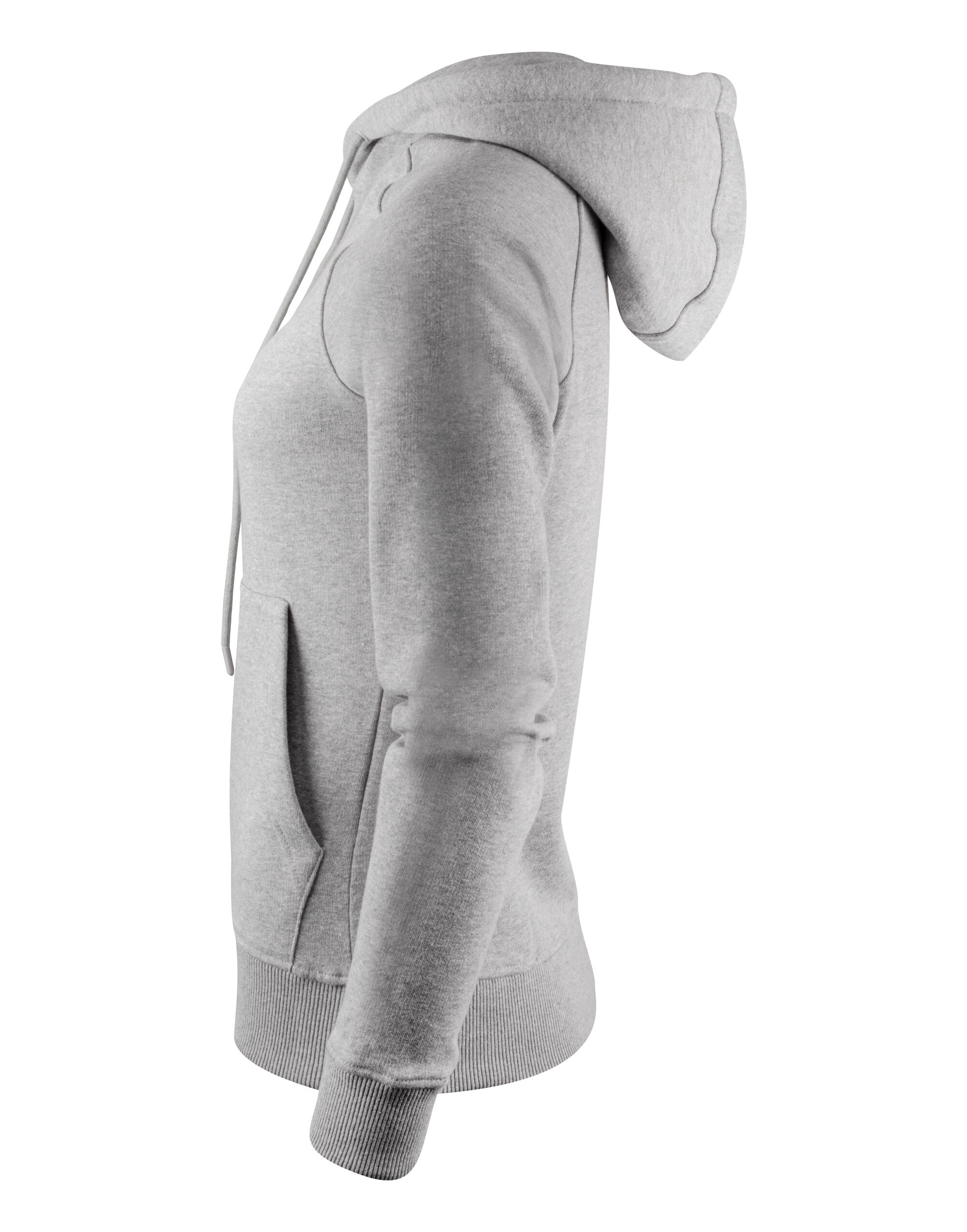 HAR2122041 Ladies Hardin Heights Hooded Sweatshirt Grey Melange