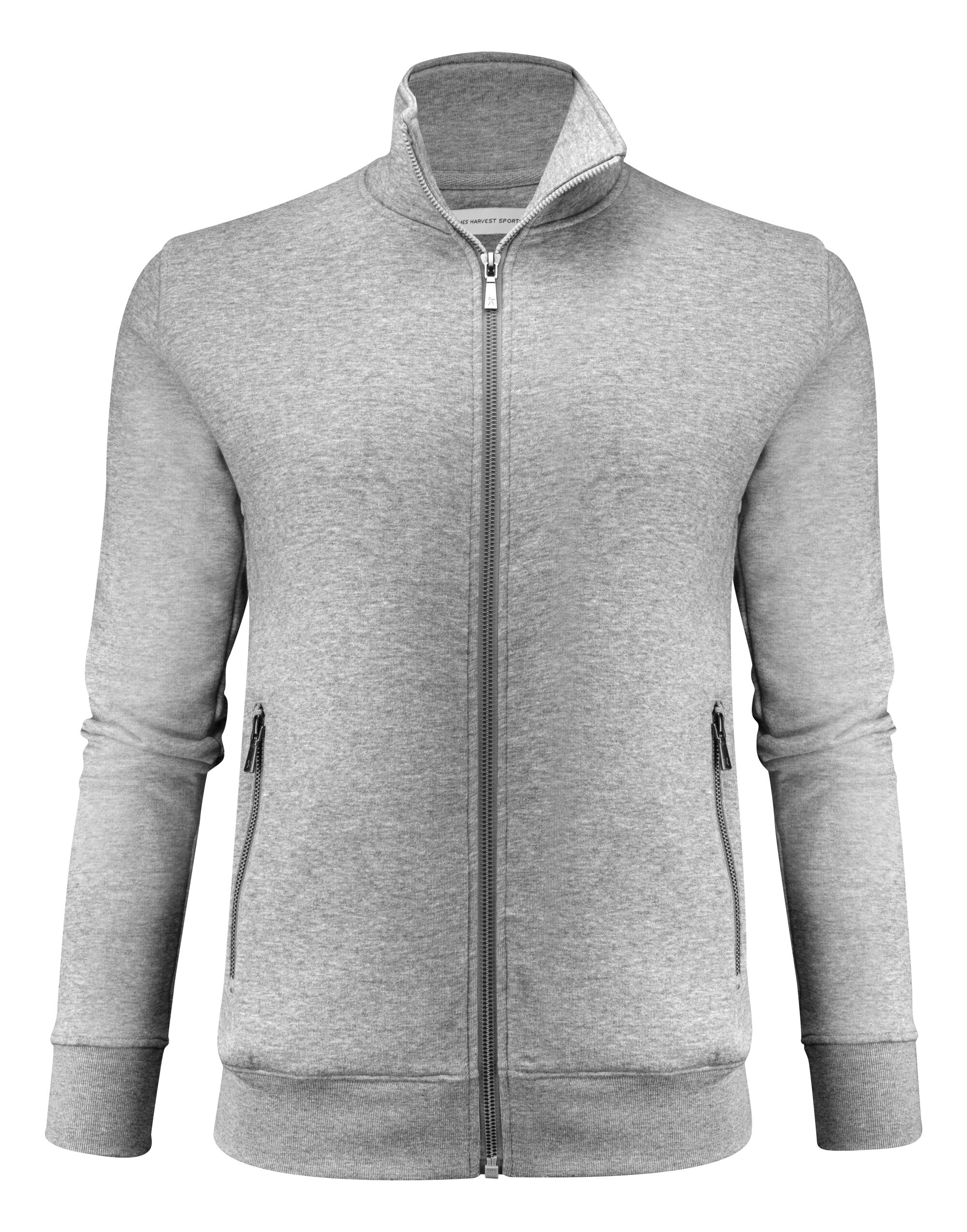 HAR2122042 Ladies Melville Heights Full Zip Sweater Grey Melange
