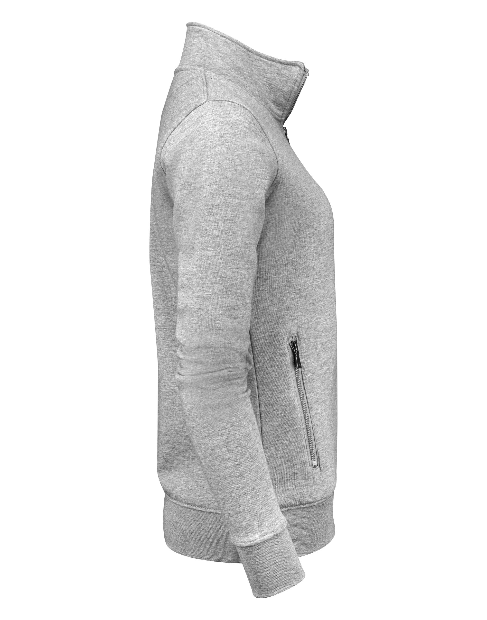 HAR2122042 Ladies Melville Heights Full Zip Sweater Grey Melange