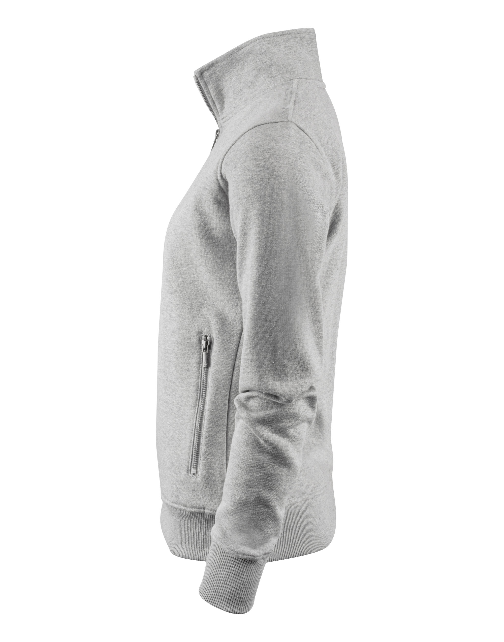 HAR2122042 Ladies Melville Heights Full Zip Sweater Grey Melange