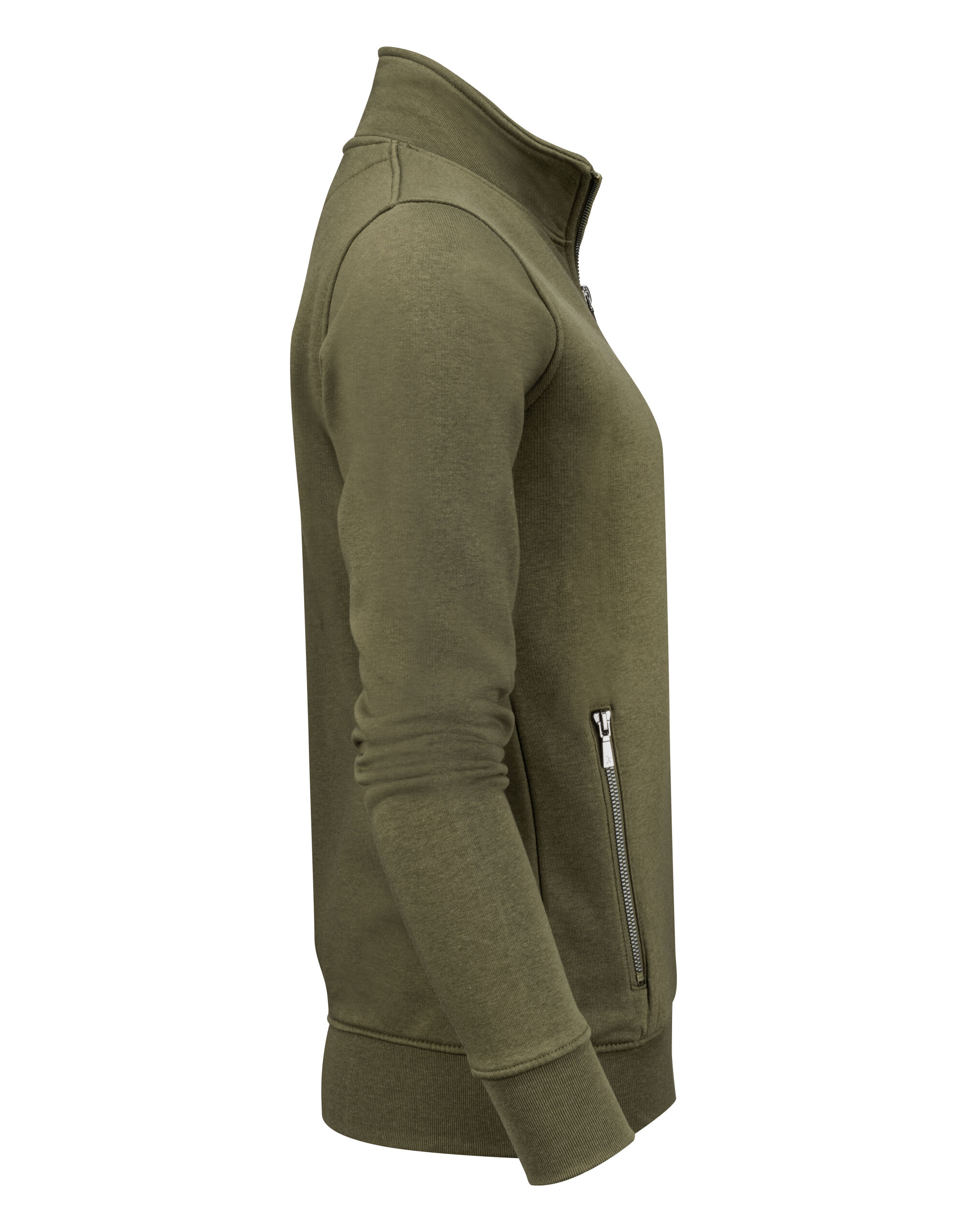 HAR2122042 Ladies Melville Heights Full Zip Sweater Moss Green