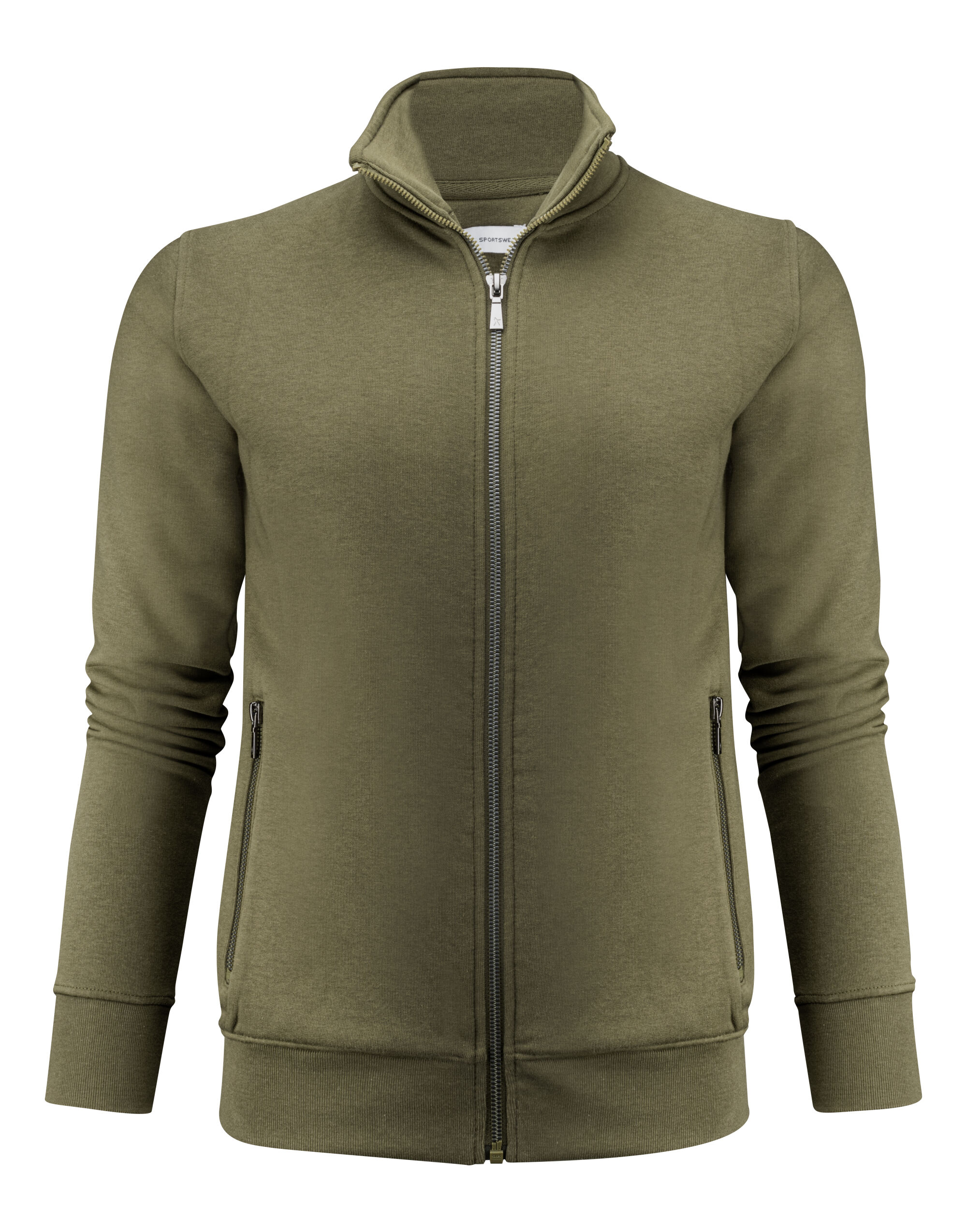 HAR2122042 Ladies Melville Heights Full Zip Sweater Moss Green