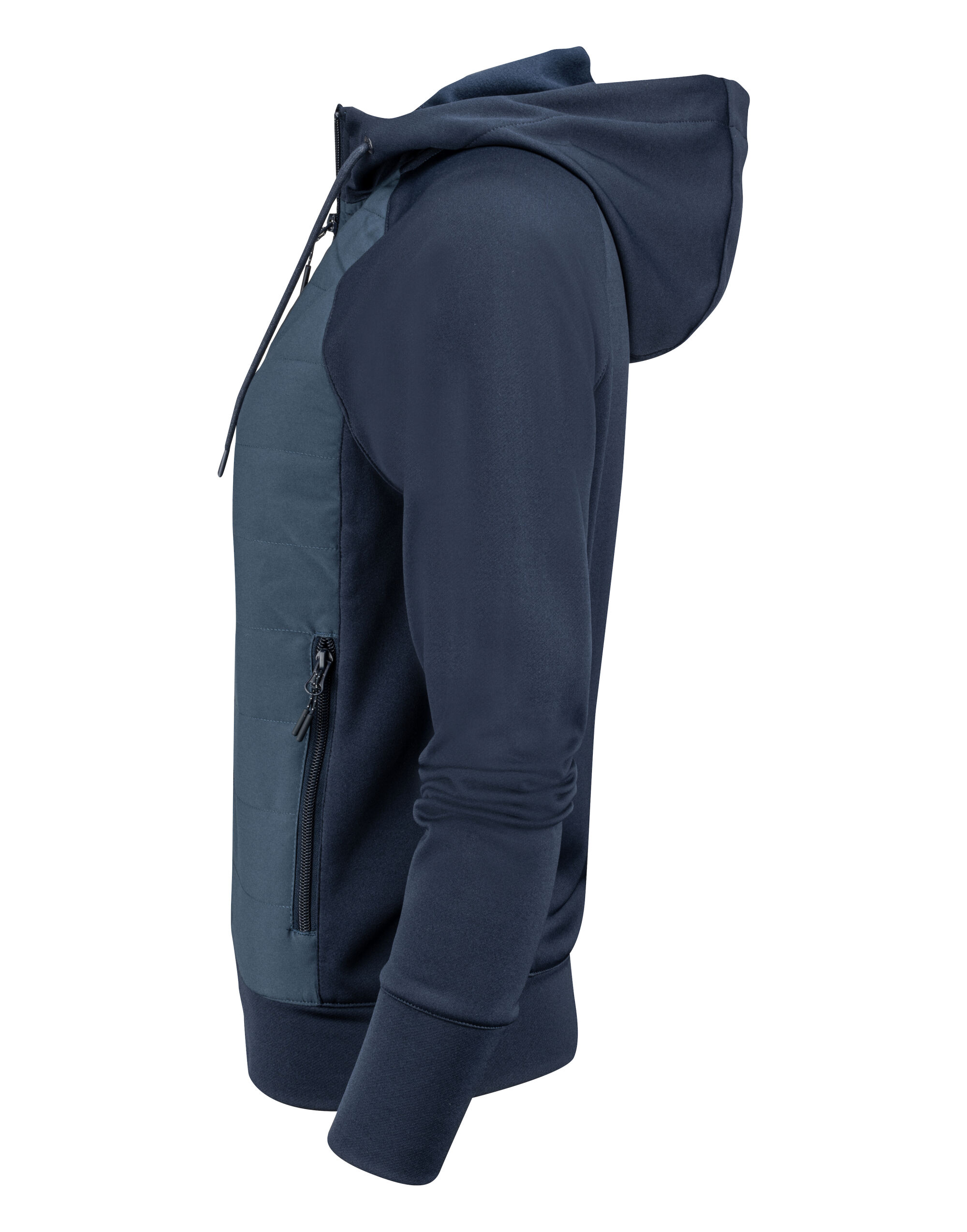 HAR2122044 Navy Ladies Keyport Full Zip Hooded Hybrid Jacket