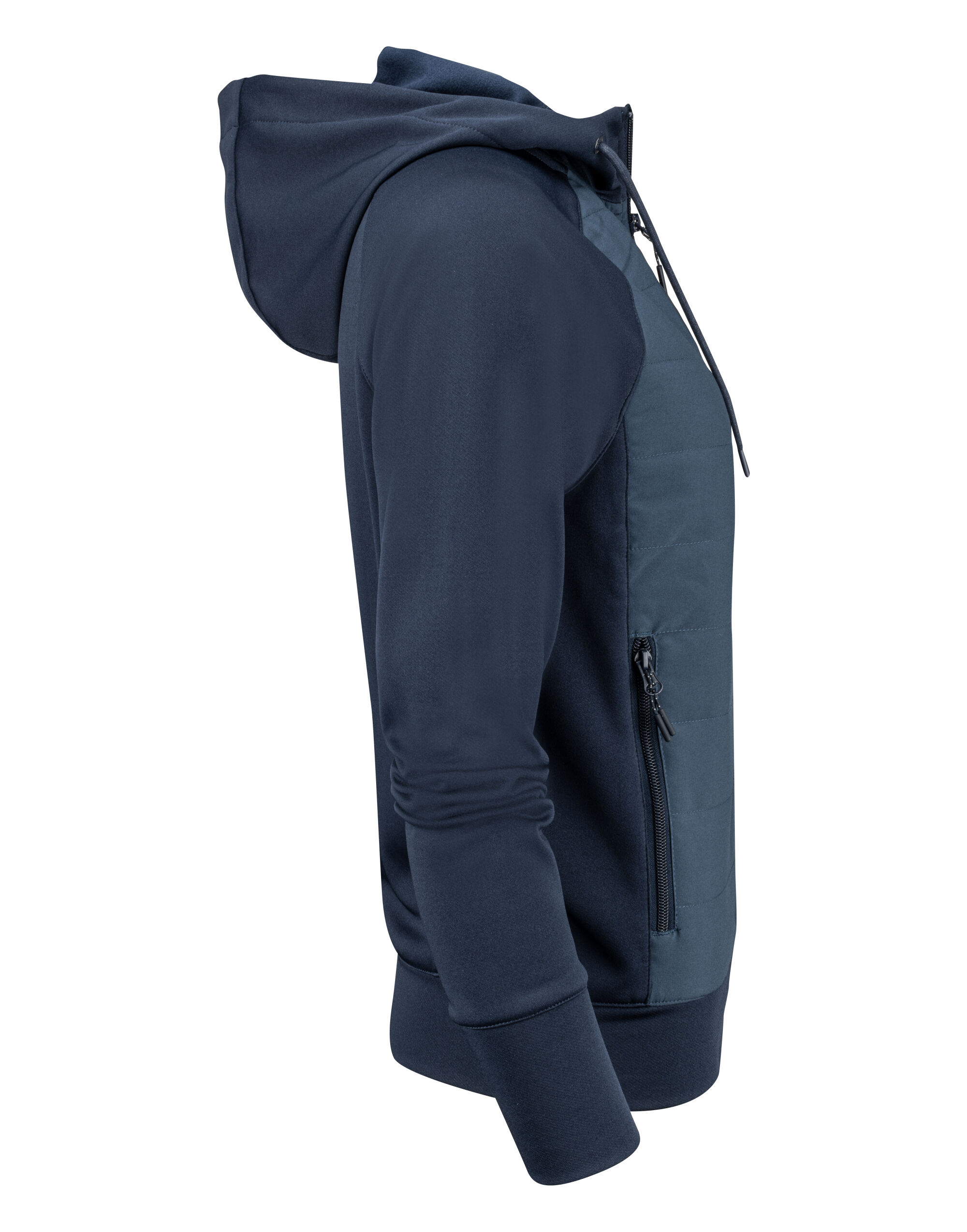HAR2122044 Navy Ladies Keyport Full Zip Hooded Hybrid Jacket
