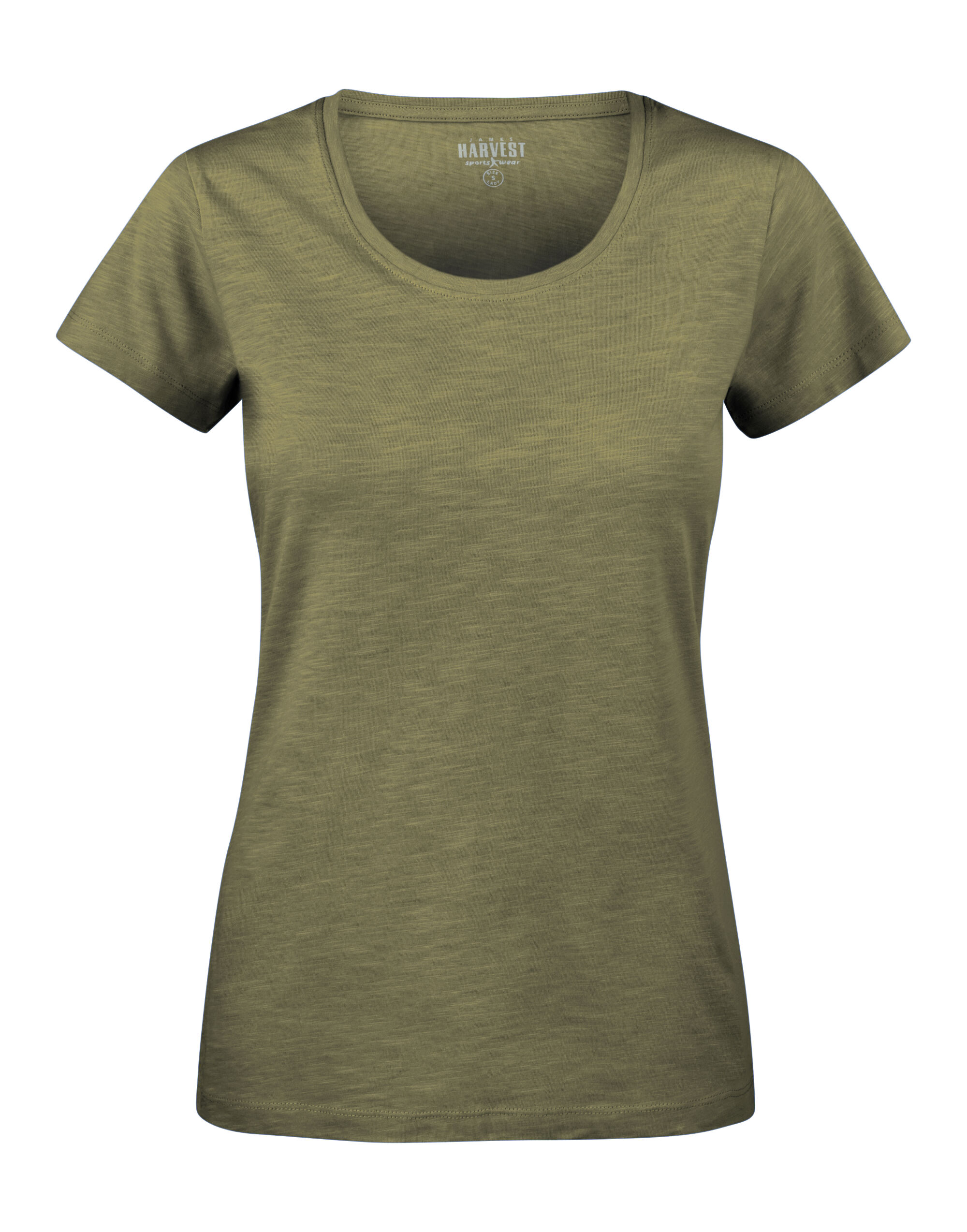 HAR2124005 Moss Green Ladies Twoville T-Shirt