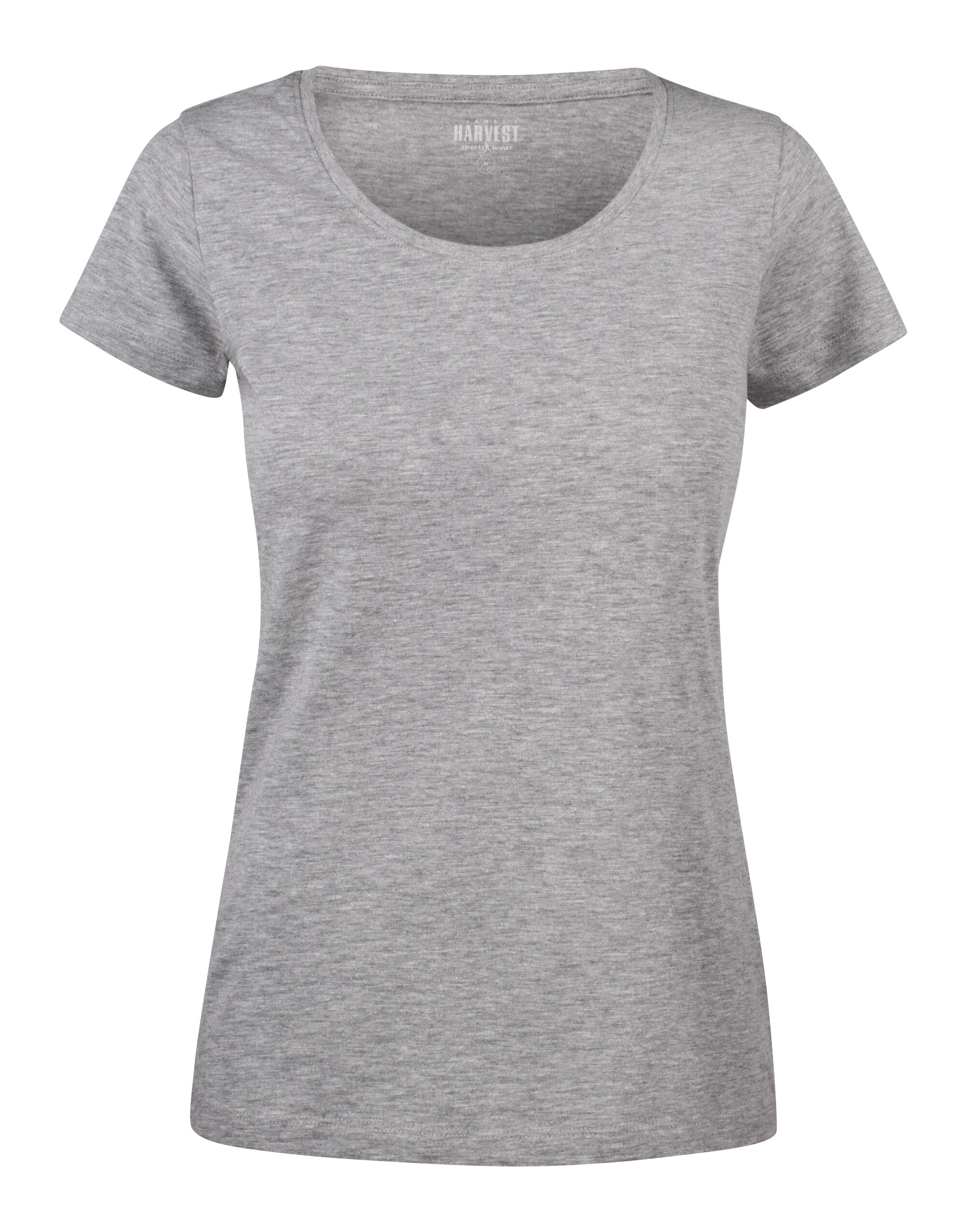 HAR2124005 Grey Melange Ladies Twoville T-Shirt HAR2124005 Grey Melange Ladies Twoville T-Shirt