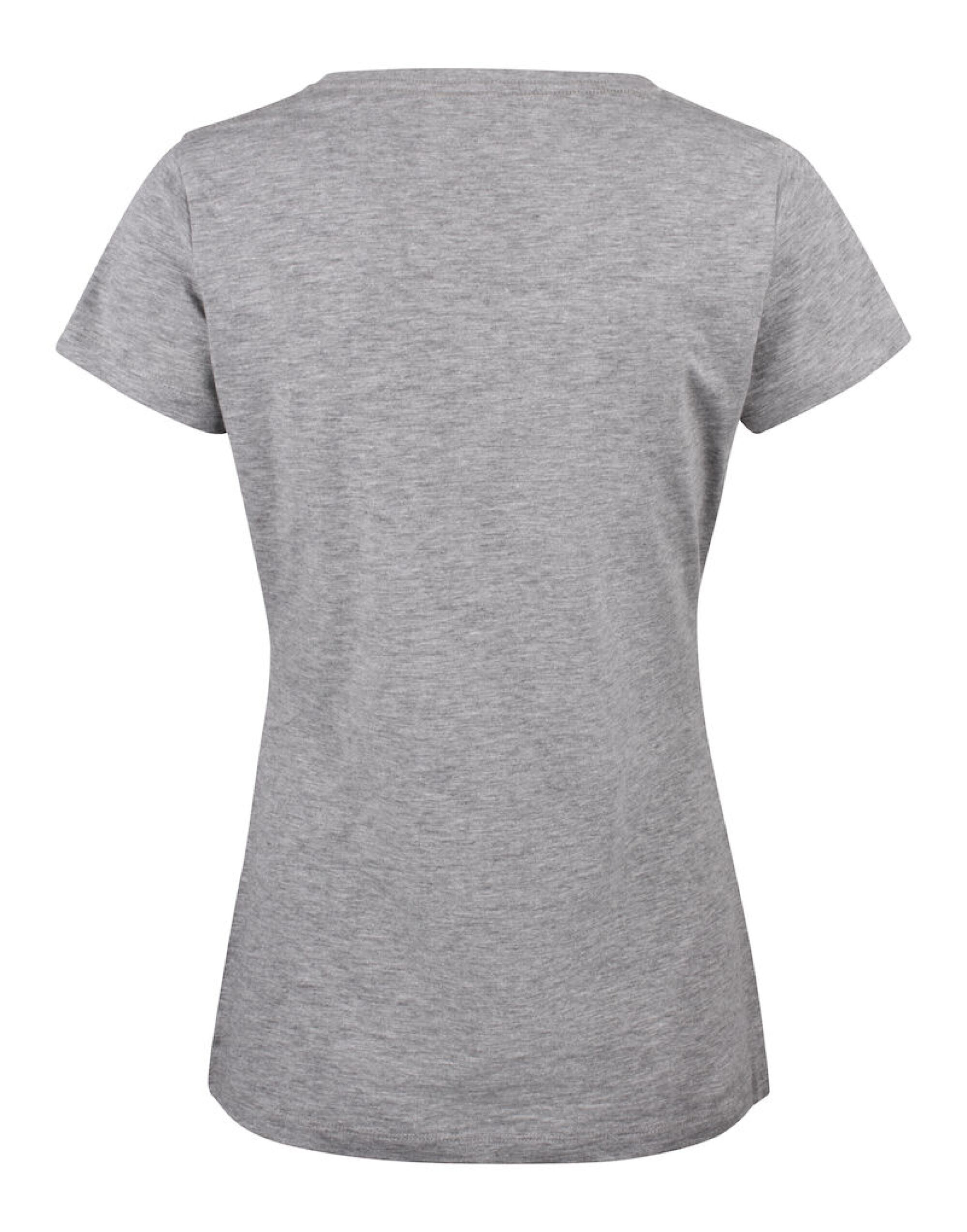 HAR2124006 Whailford V-Neck Ladies T Grey Melange
