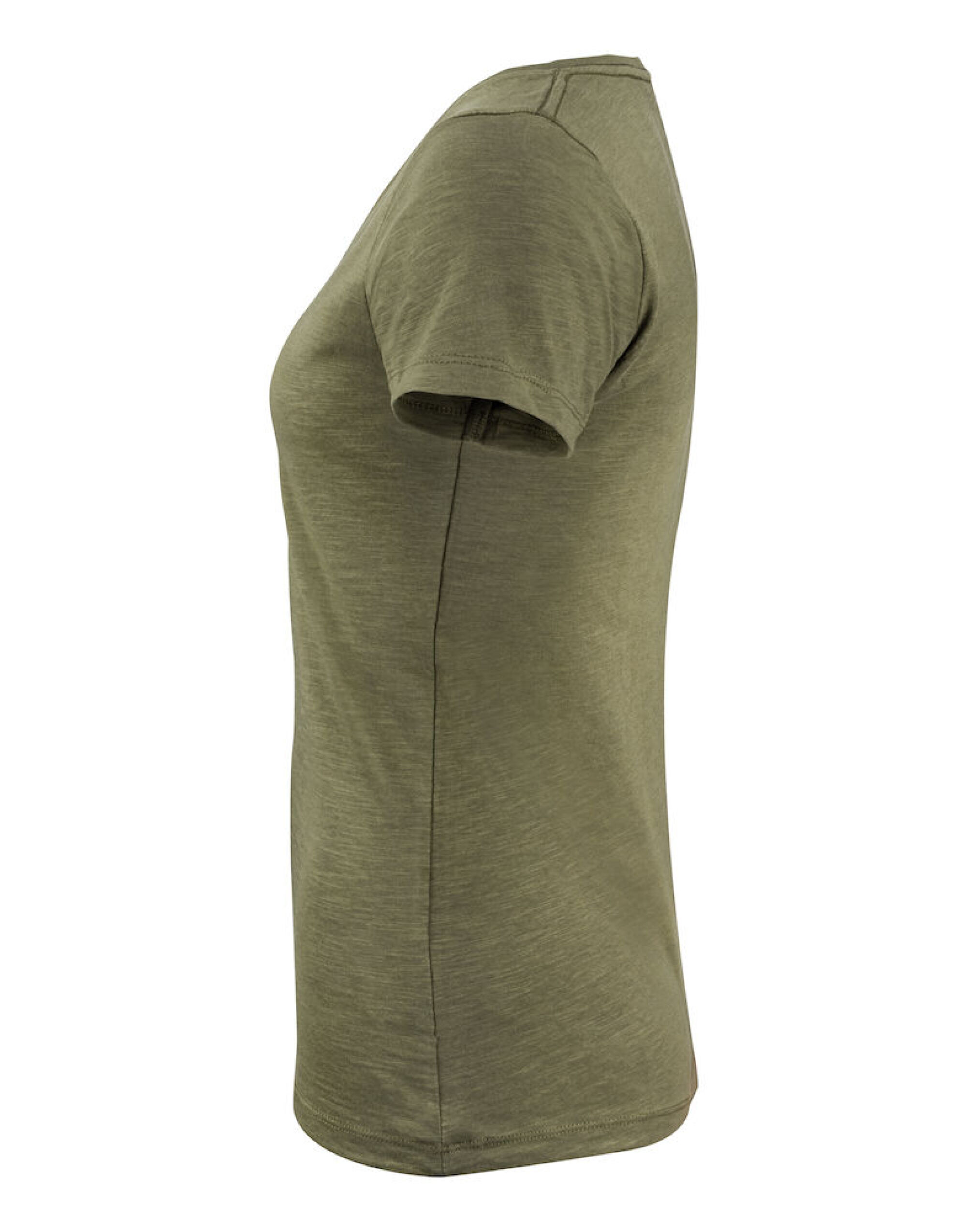 HAR2124006 Moss Green Whailford V-Neck Ladies T