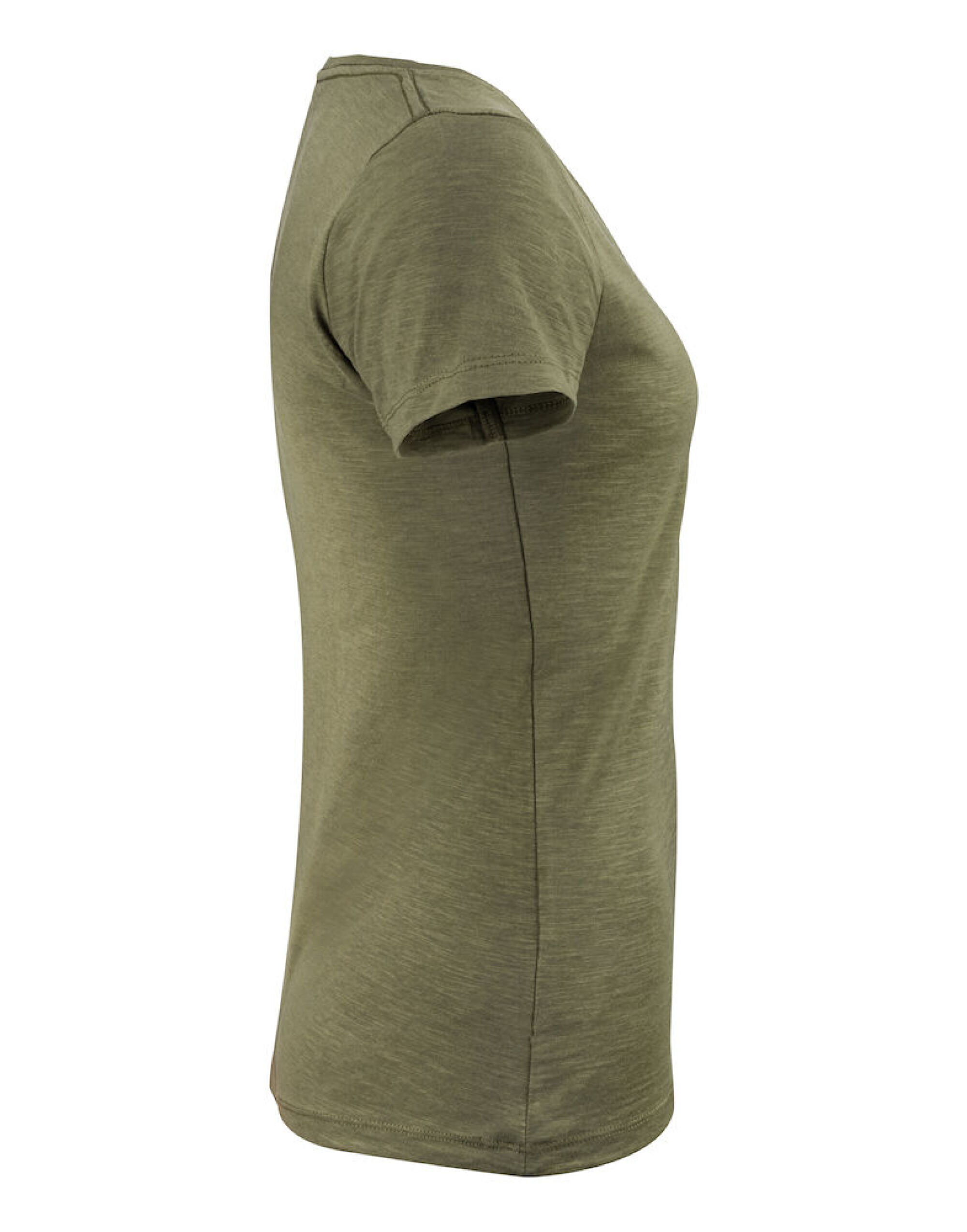 HAR2124006 Moss Green Whailford V-Neck Ladies T
