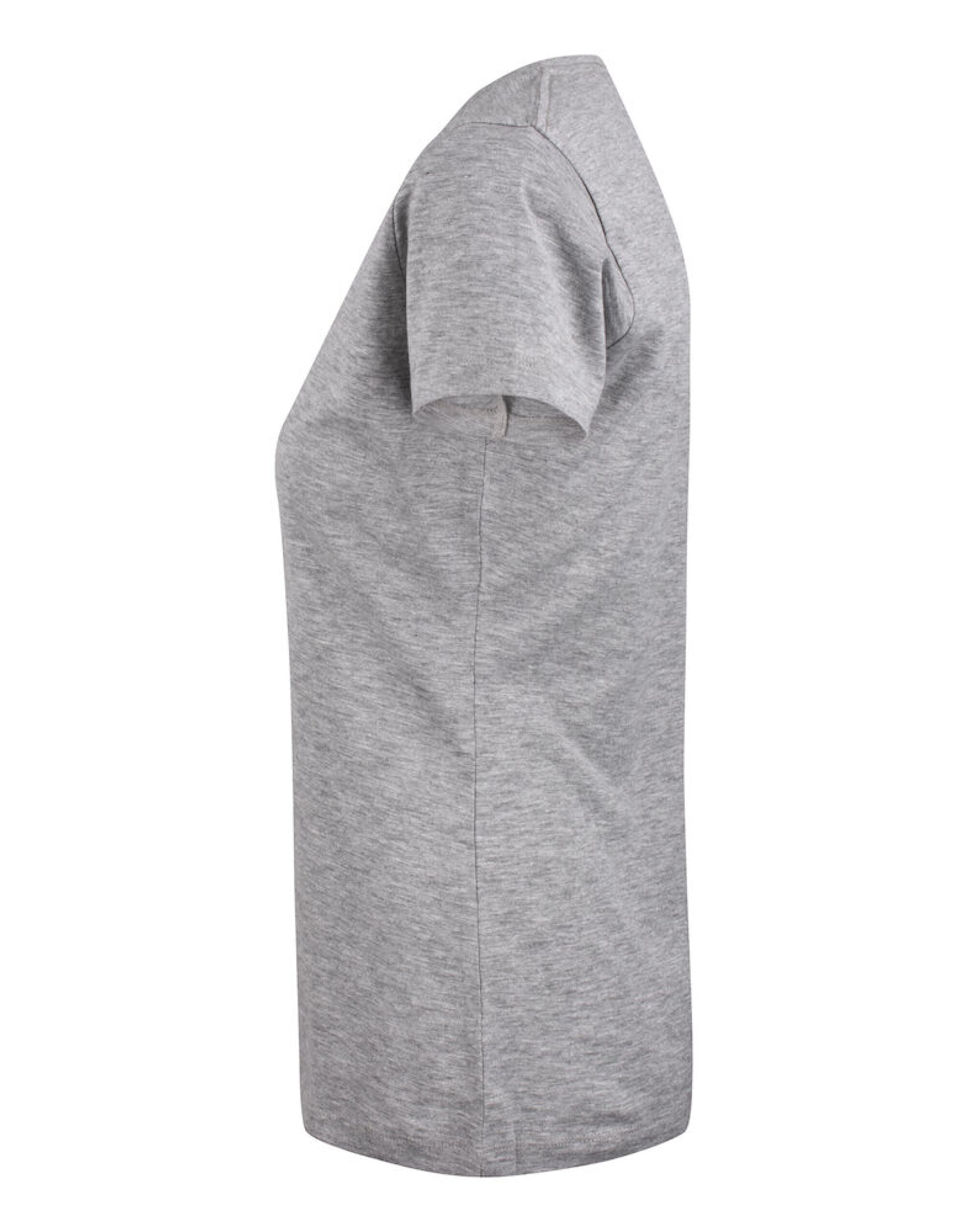 HAR2124006 Whailford V-Neck Ladies T Grey Melange