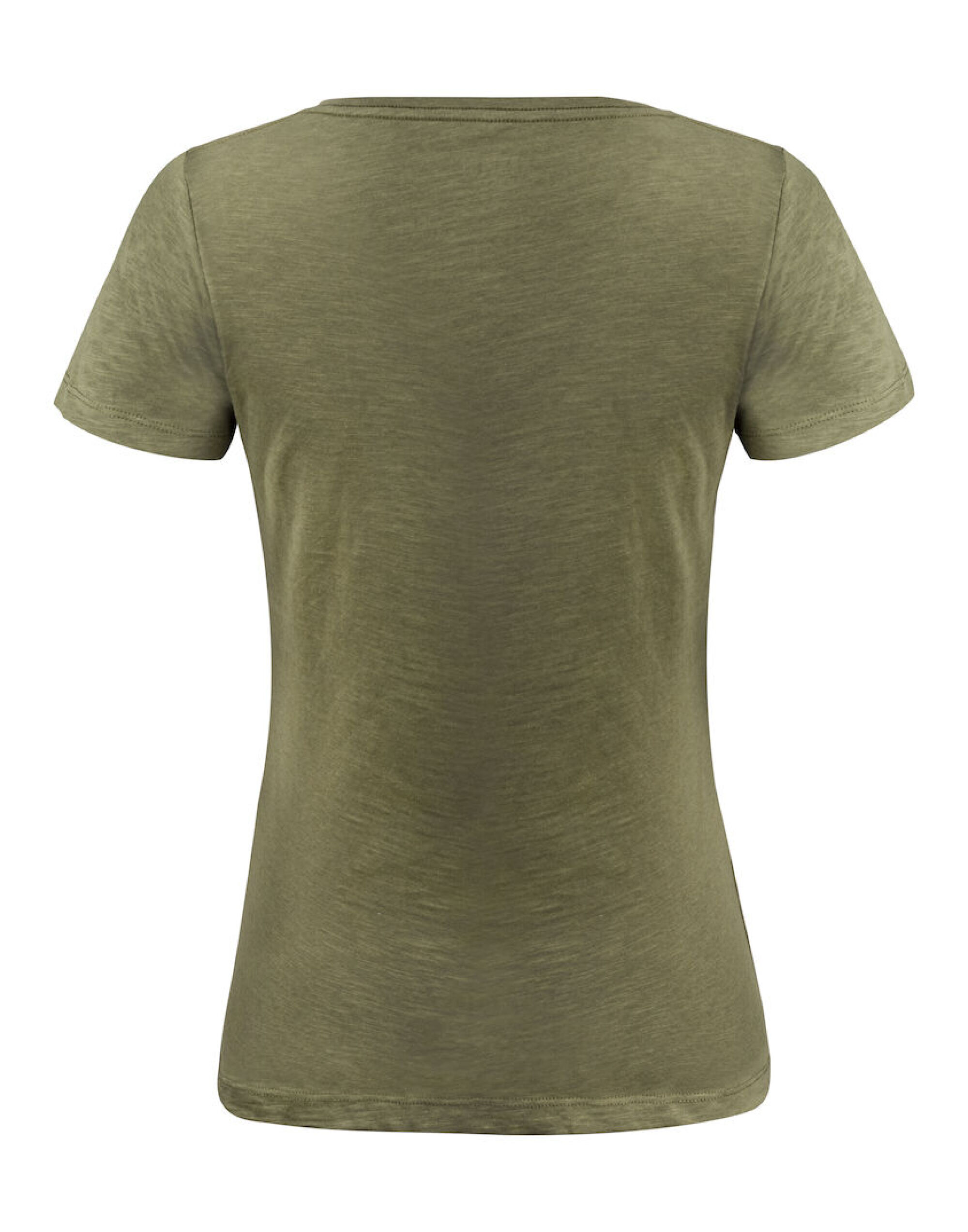 HAR2124006 Moss Green Whailford V-Neck Ladies T