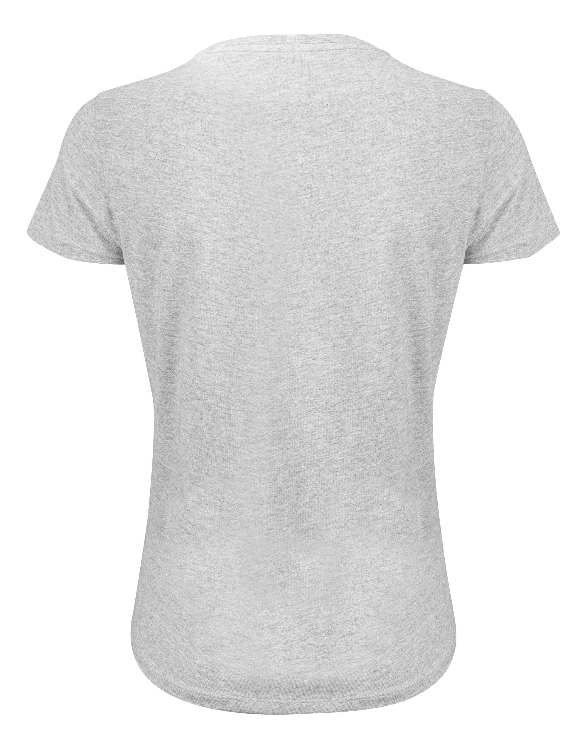 HAR2124008 Grey Melange Ladies American U T-Shirt