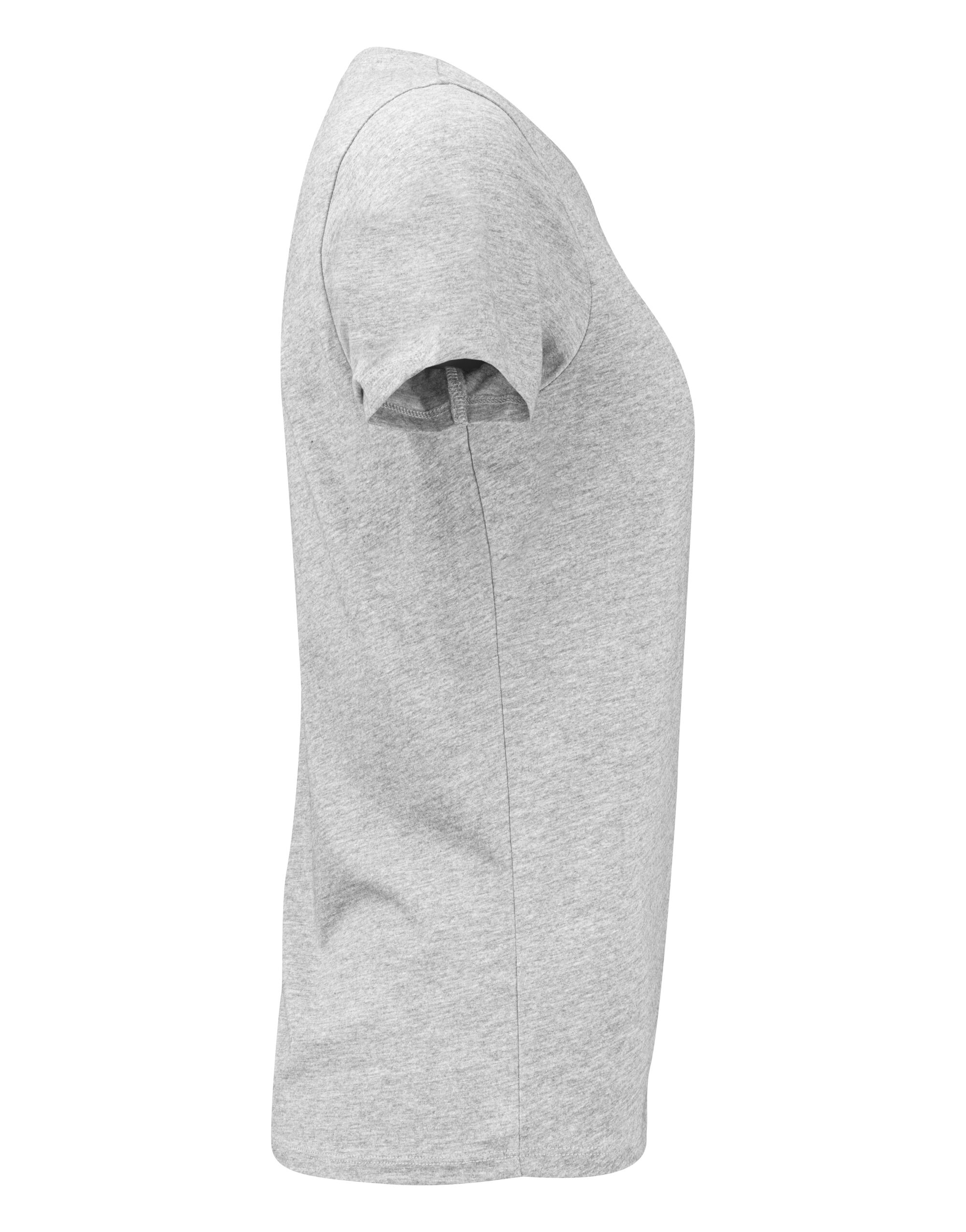 HAR2124008 Grey Melange Ladies American U T-Shirt
