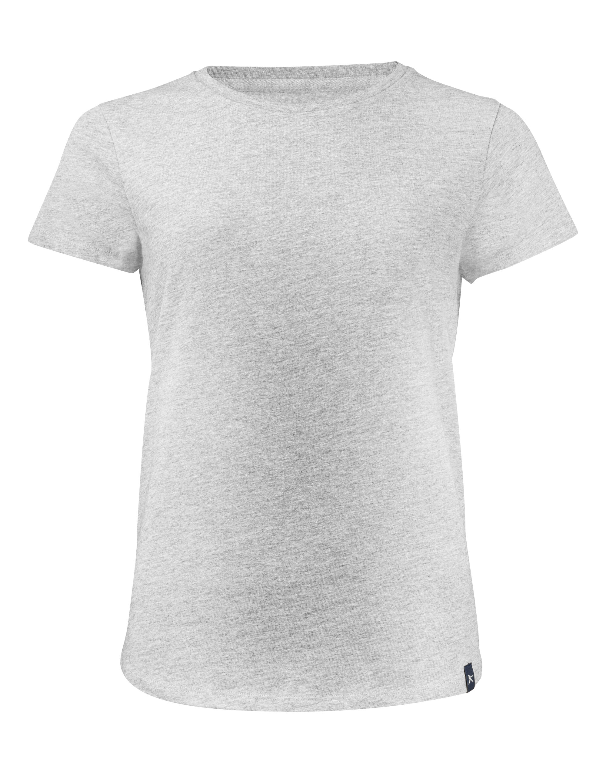 HAR2124008 Grey Melange Ladies American U T-Shirt
