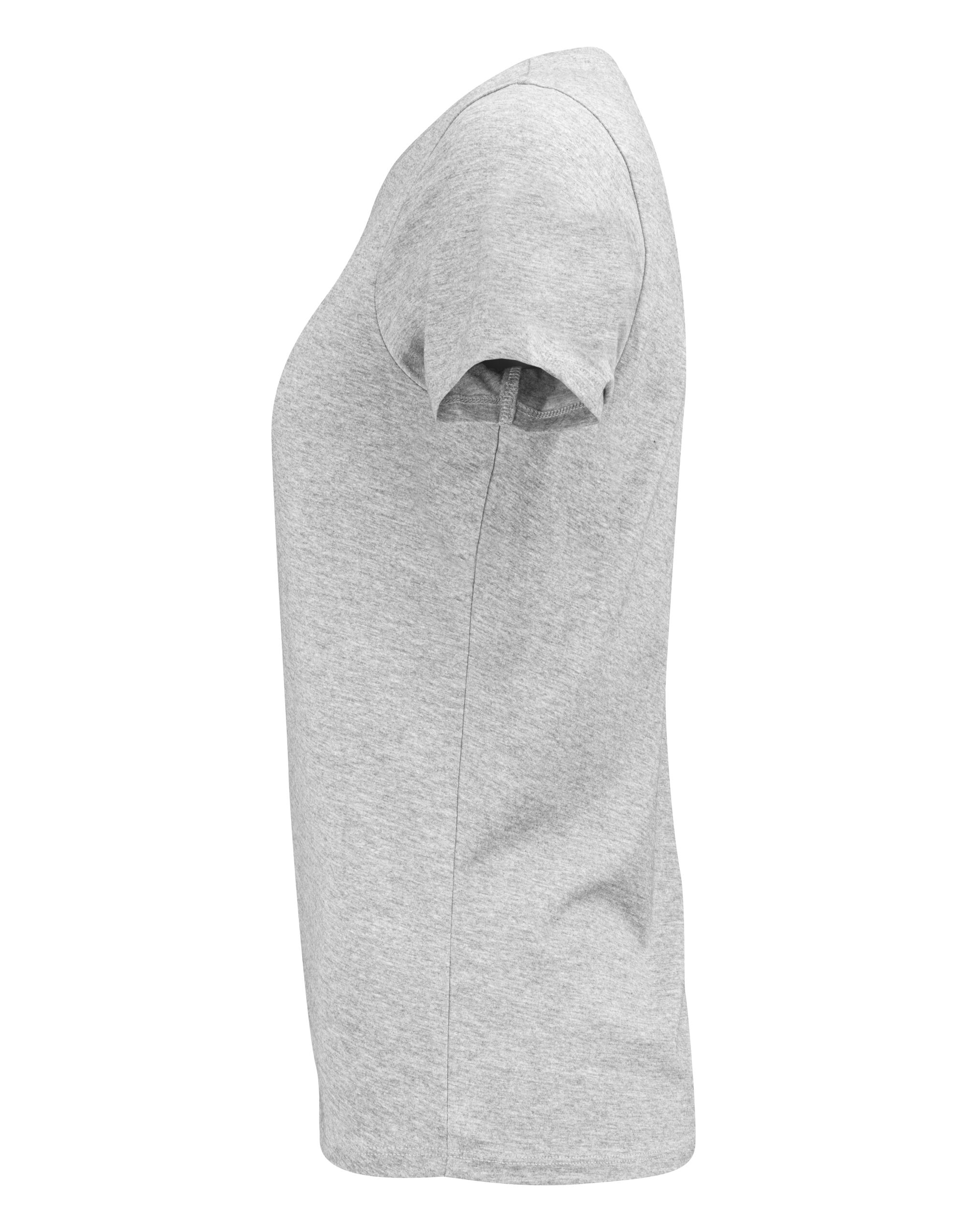 HAR2124008 Grey Melange Ladies American U T-Shirt