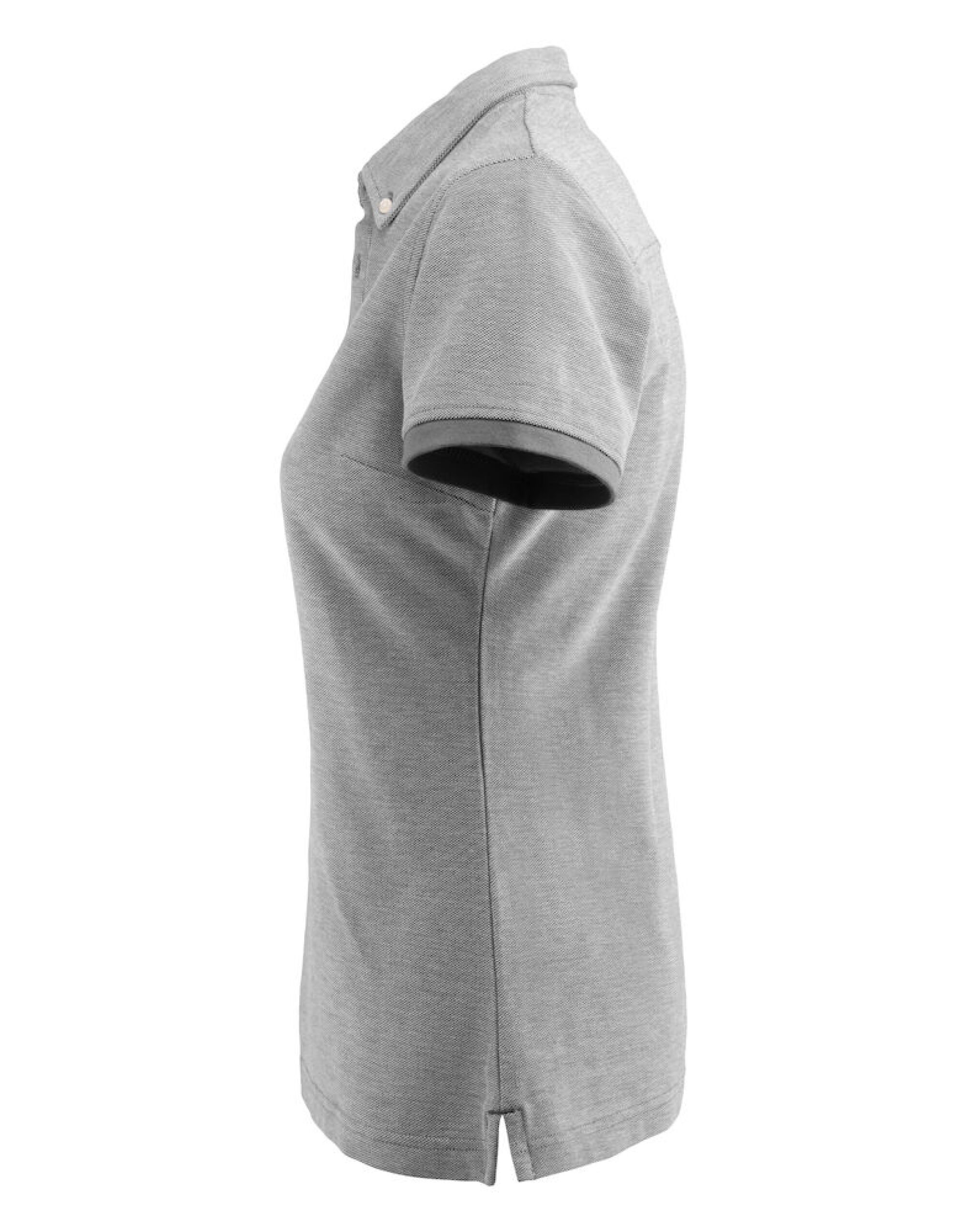 HAR2125031 Larkford Ladies Pique Polo Grey Melange