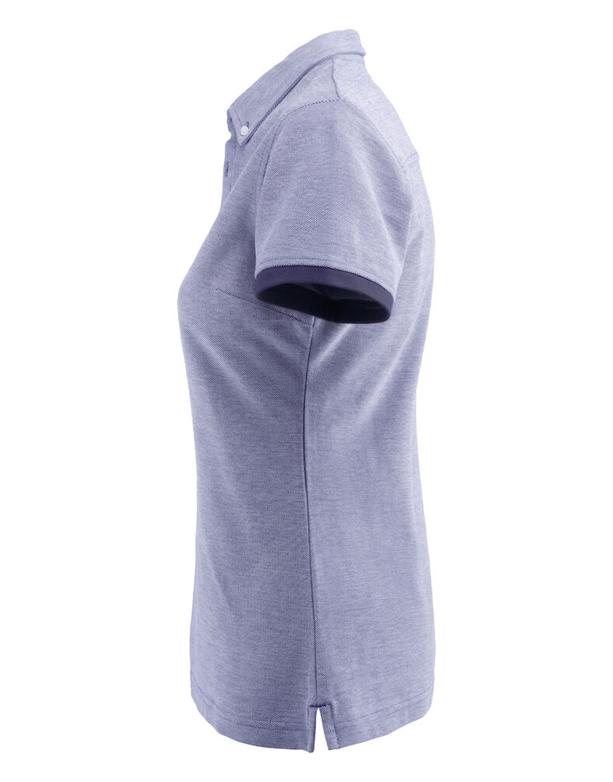 HAR2125031 Larkford Ladies Pique Polo Light Blue Melange