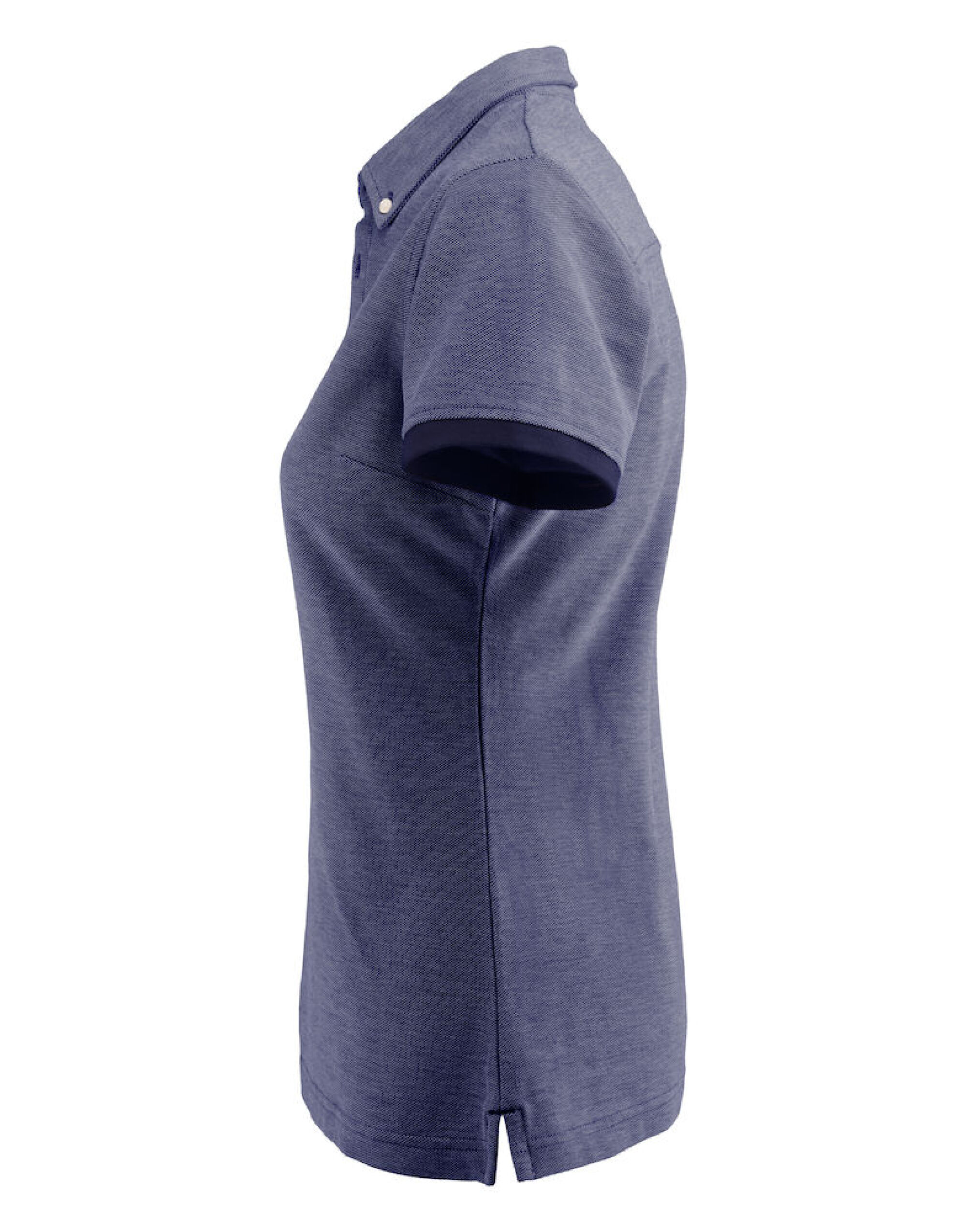 HAR2125031 Larkford Ladies Pique Polo Dark Blue Melange