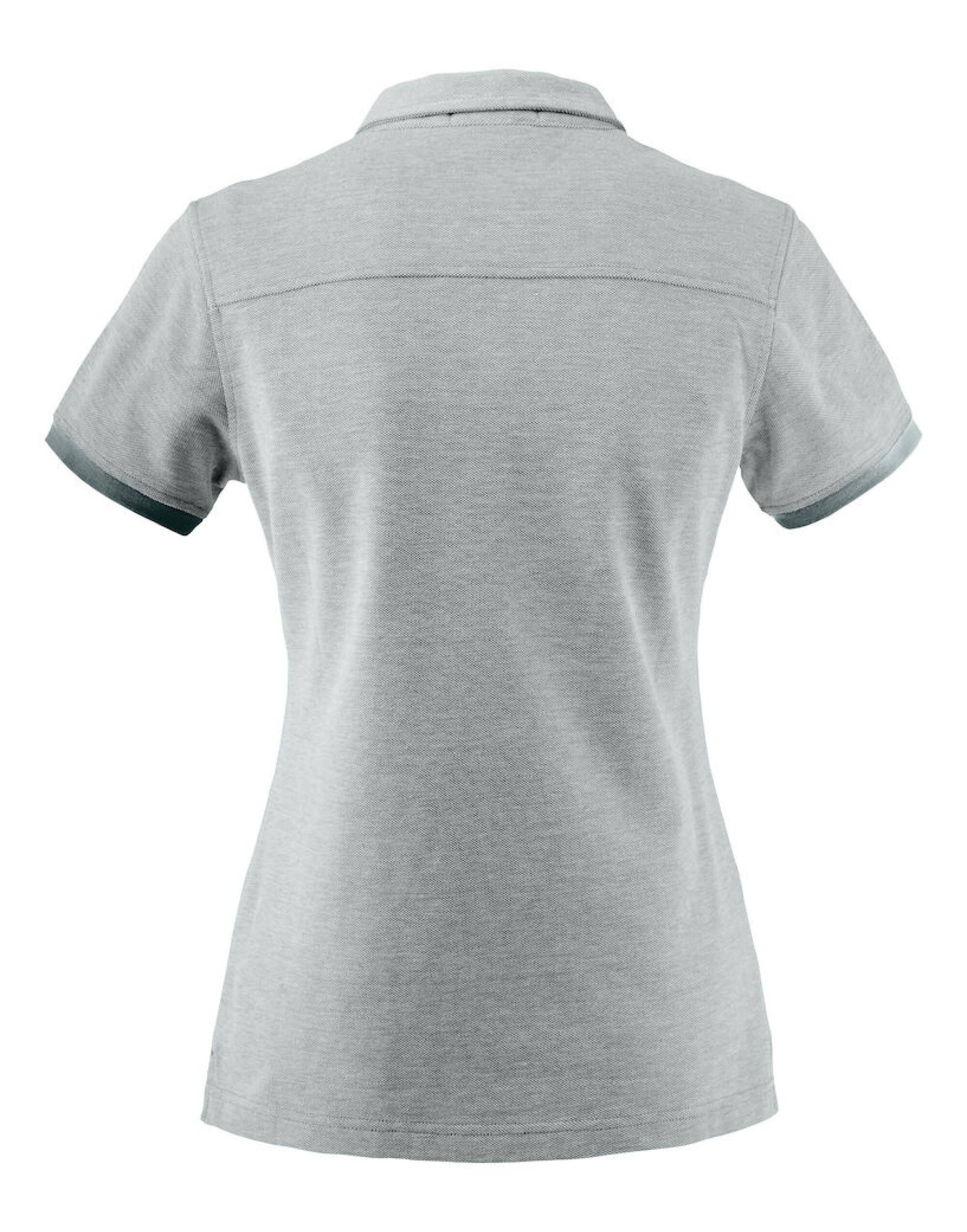 HAR2125031 Larkford Ladies Pique Polo Grey Melange
