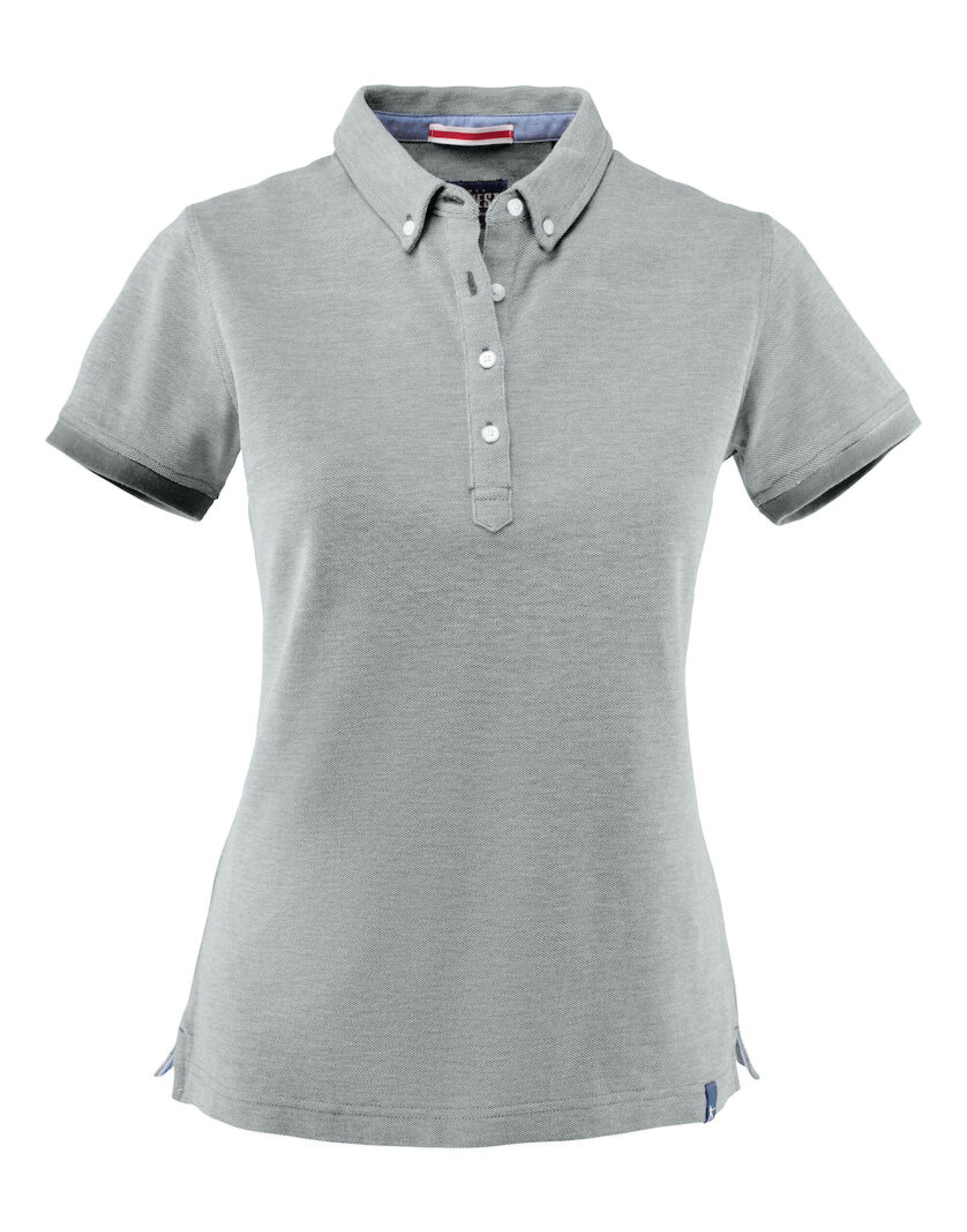 HAR2125031 Larkford Ladies Pique Polo Grey Melange