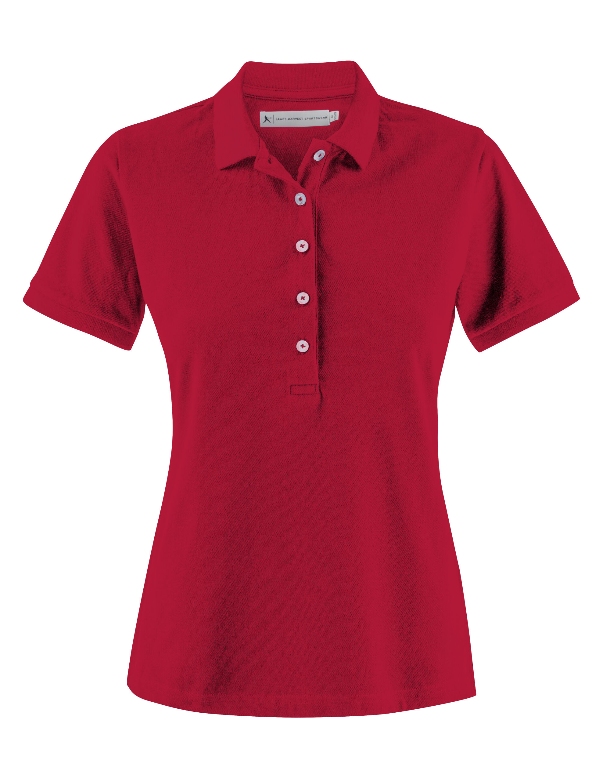 HAR2125034 Red Ladies Sunset Pique Polo