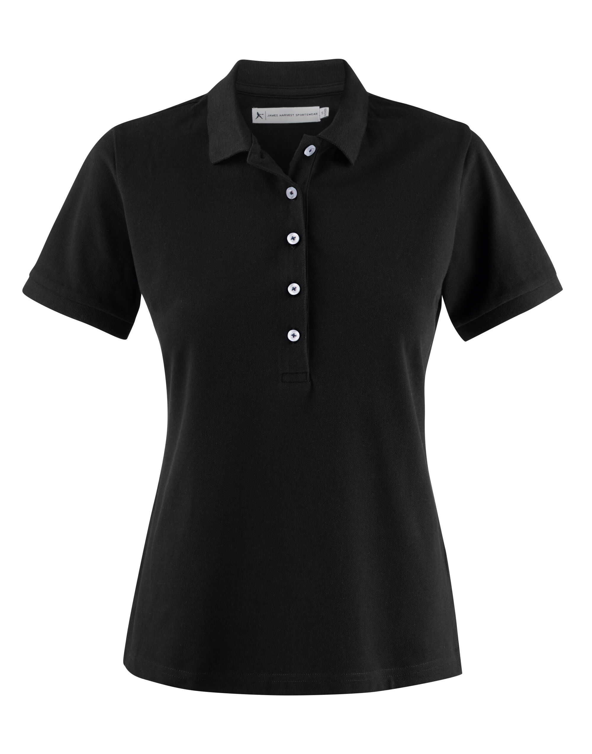 HAR2125034 Ladies Sunset Pique Polo Black HAR2125034 Ladies Sunset Pique Polo Black