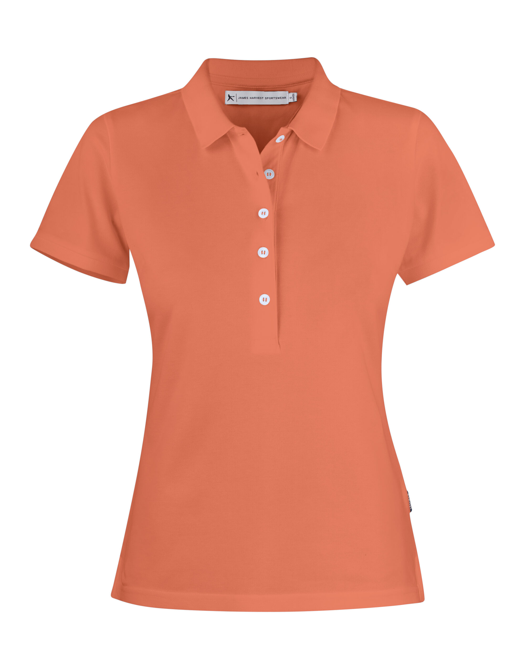 HAR2125034 Orange Vintage Ladies Sunset Pique Polo HAR2125034 Orange Vintage Ladies Sunset Pique Polo
