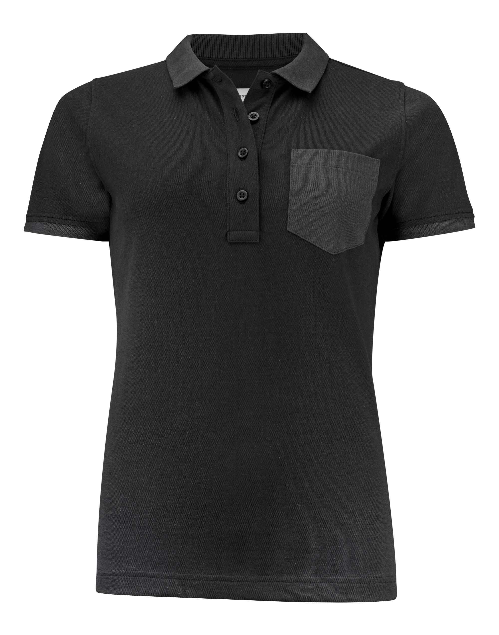 HAR2125039 Black Ladies Pinedale Piqué Polo HAR2125039 Black Ladies Pinedale Piqué Polo