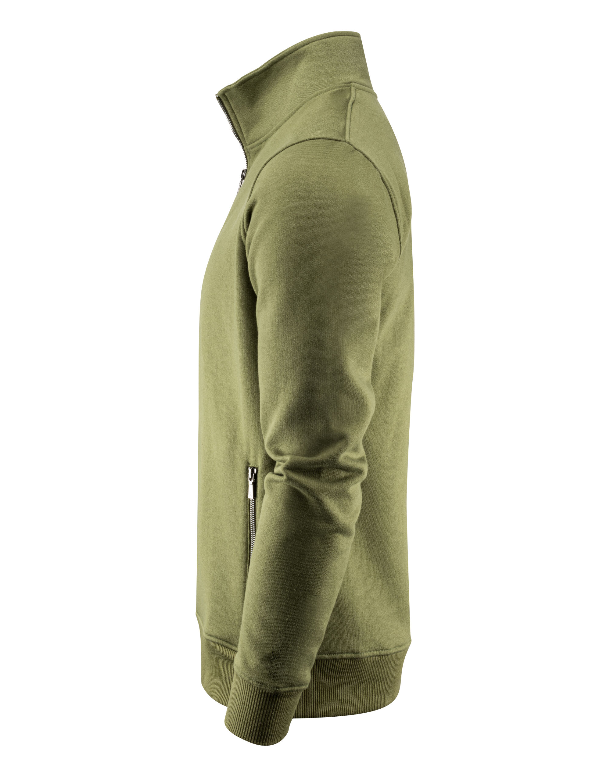 HAR2132026 Melville Heights Full Zip Sweater Moss Green