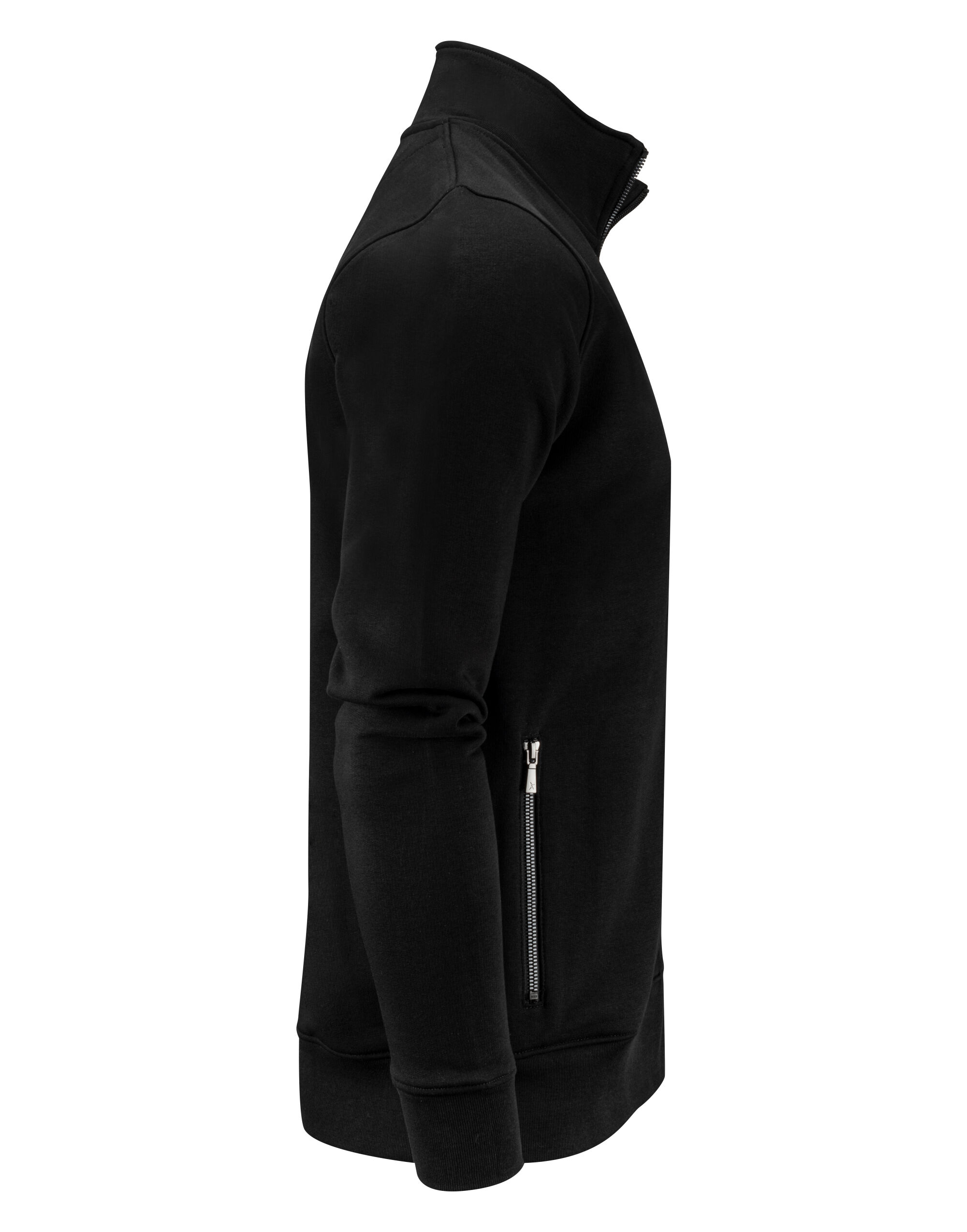 HAR2132026 Black Melville Heights Full Zip Sweater