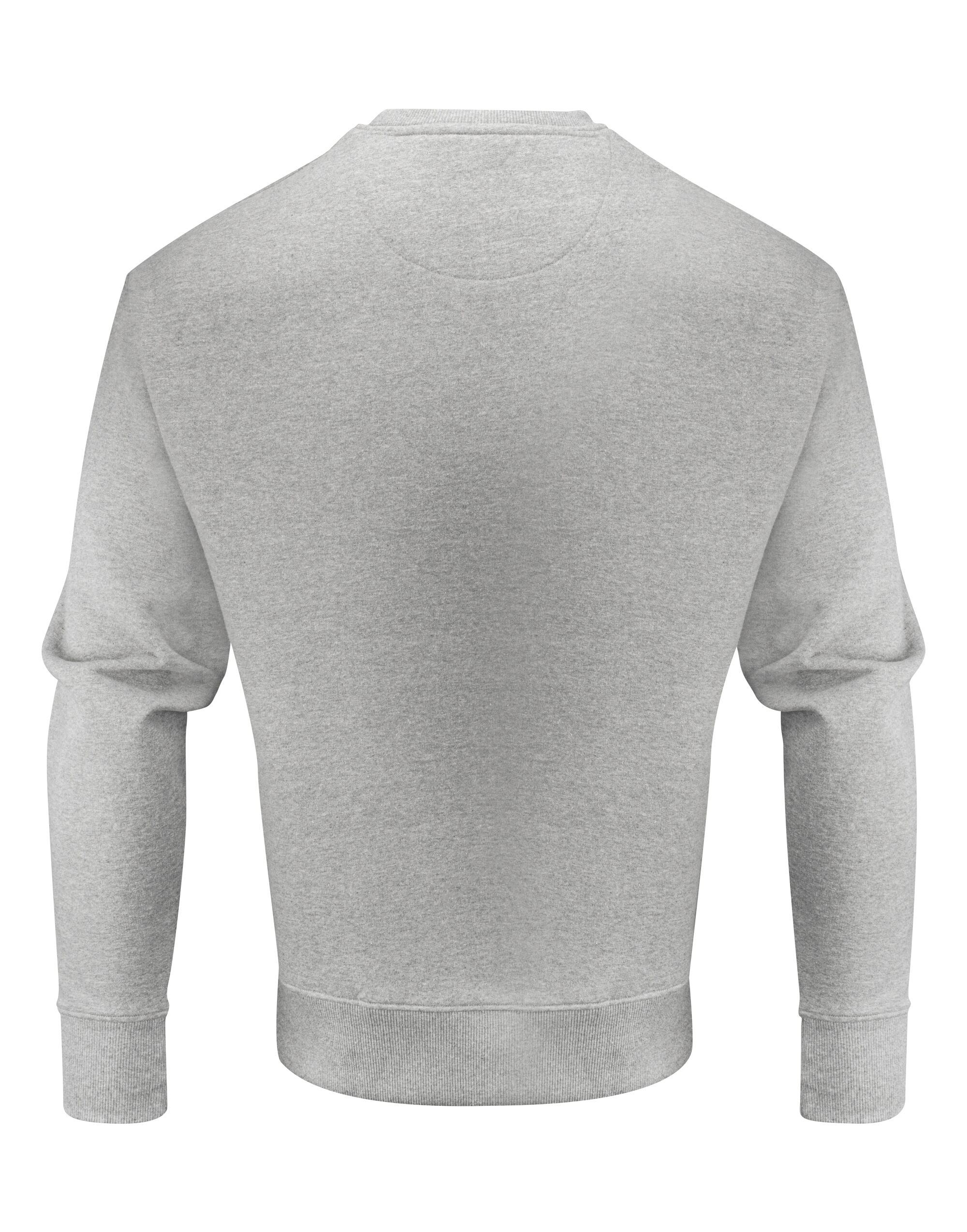 HAR2132028 Grey Melange Hopedale Unisex Crewneck Sweatshirt