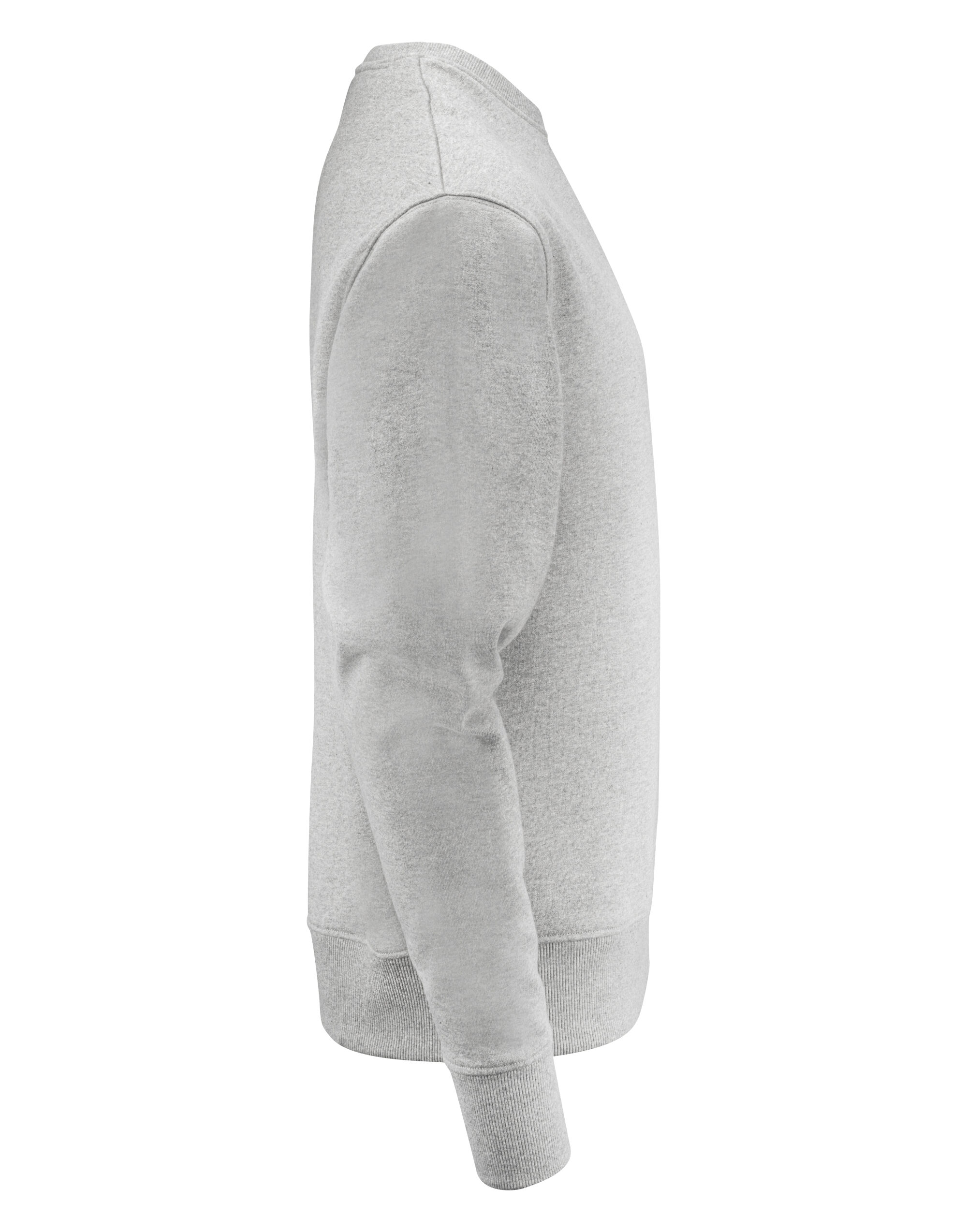 HAR2132028 Grey Melange Hopedale Unisex Crewneck Sweatshirt