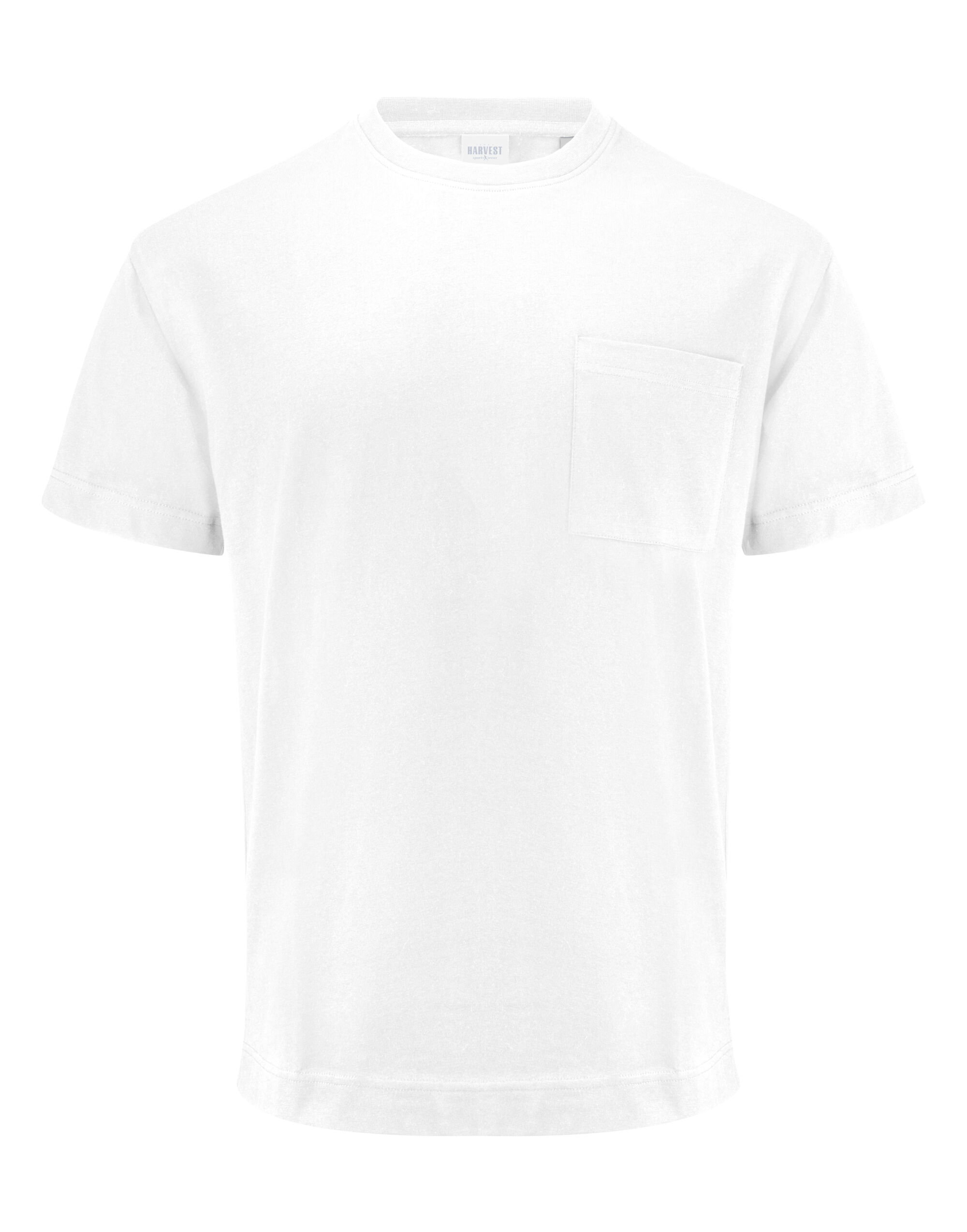 HAR2134019 Devons Pocket Unisex T-Shirt White