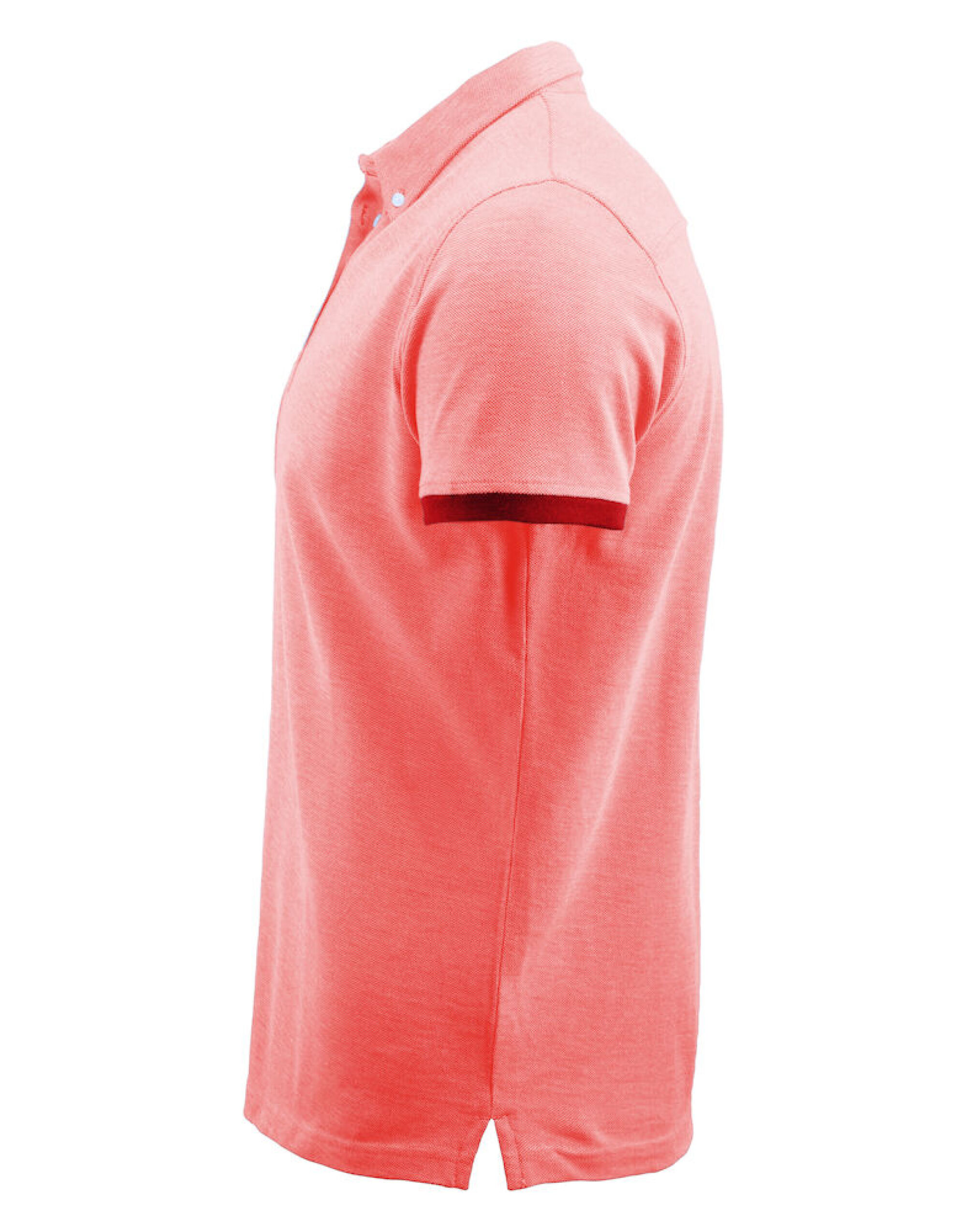 HAR2135030 Larkford Pique Polo Shirt Red Melange