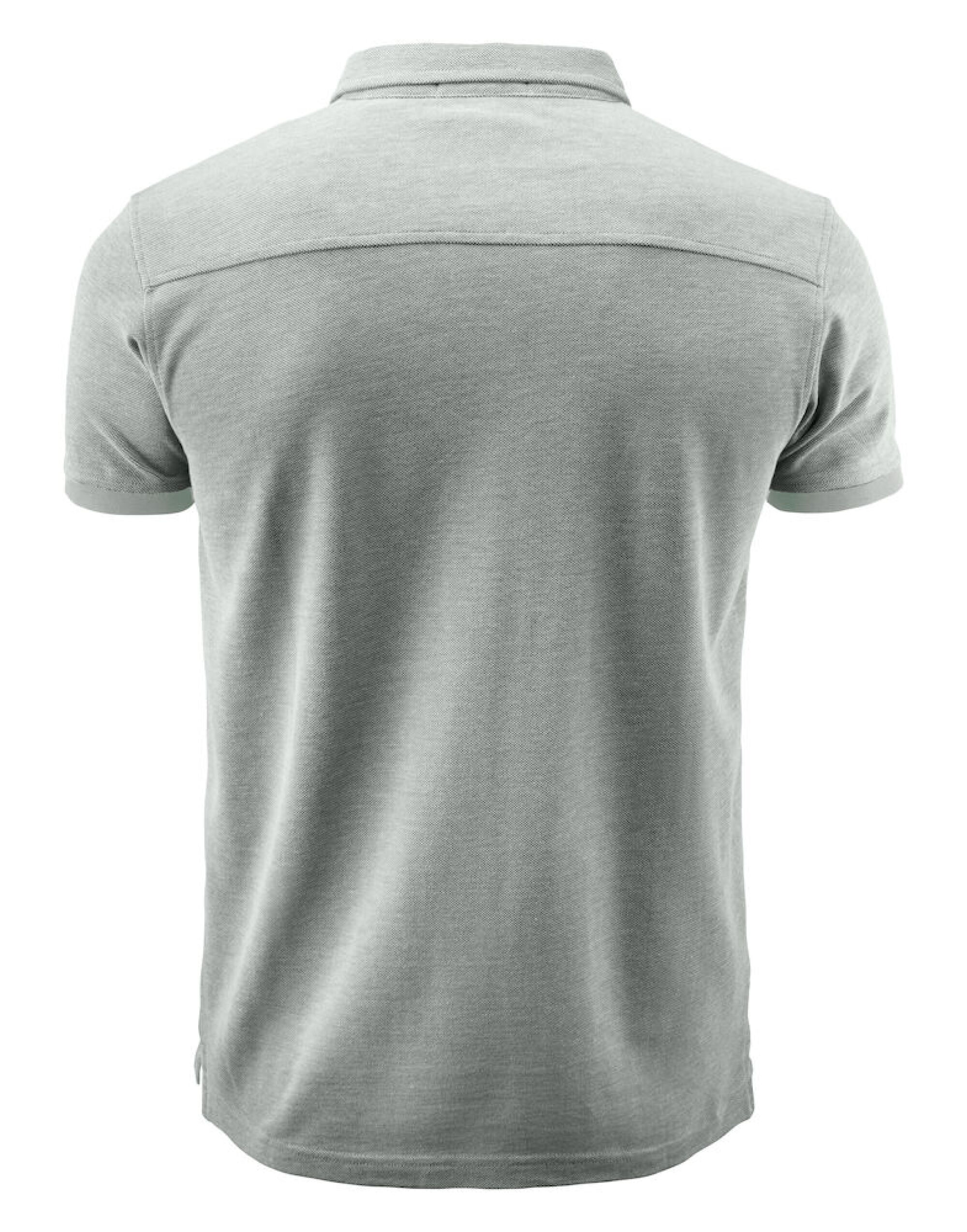 HAR2135030 Larkford Pique Polo Shirt Grey Melange